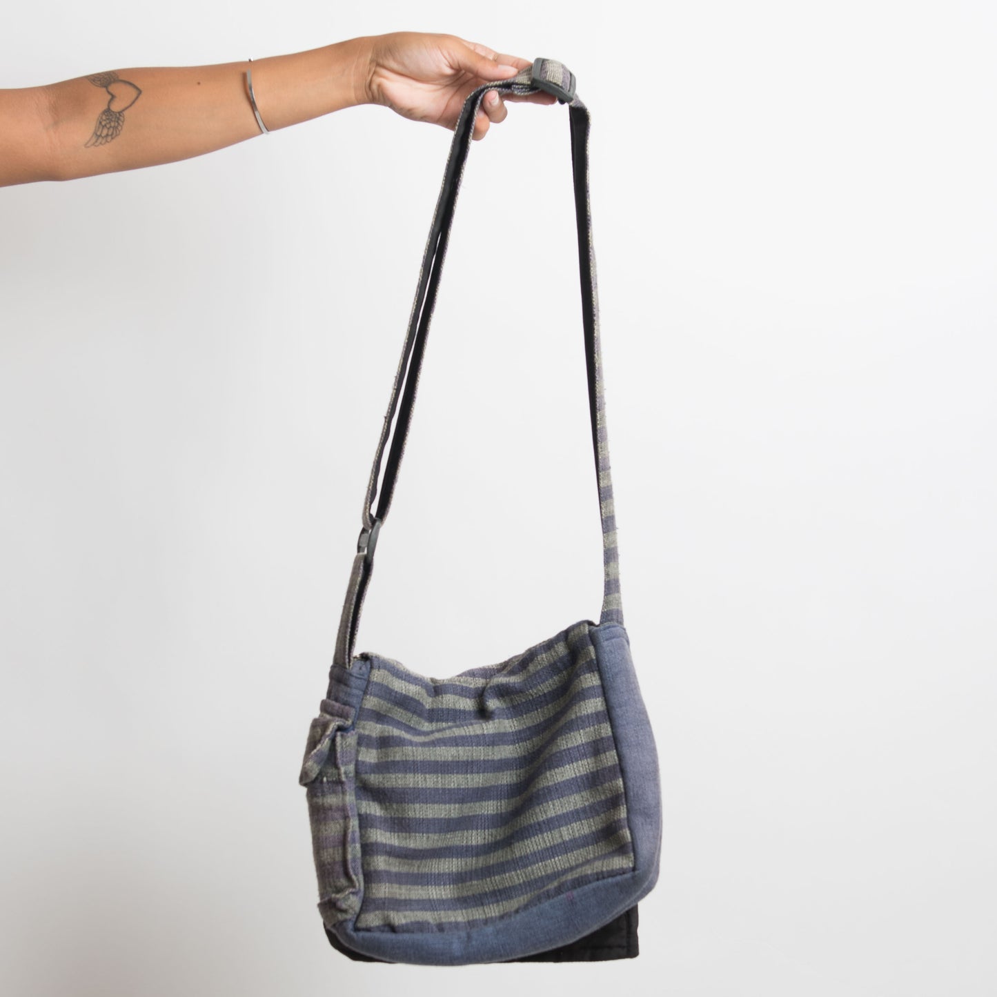 SAC BANDOULIÈRE BOHO BLEU