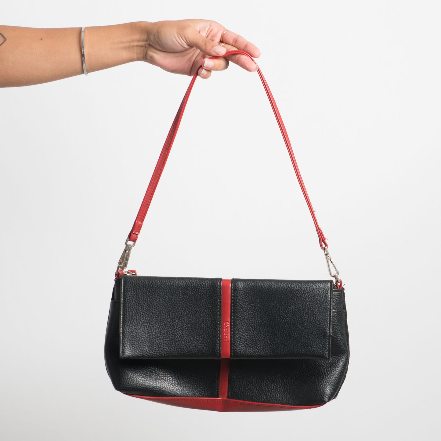 FAUX LEATHER HANDBAG