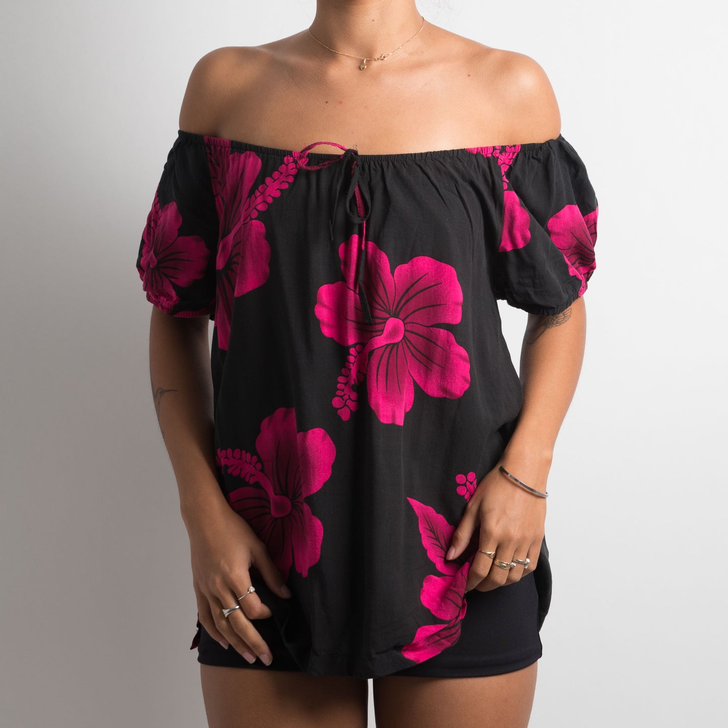 FLORAL HIBISCUS TOP