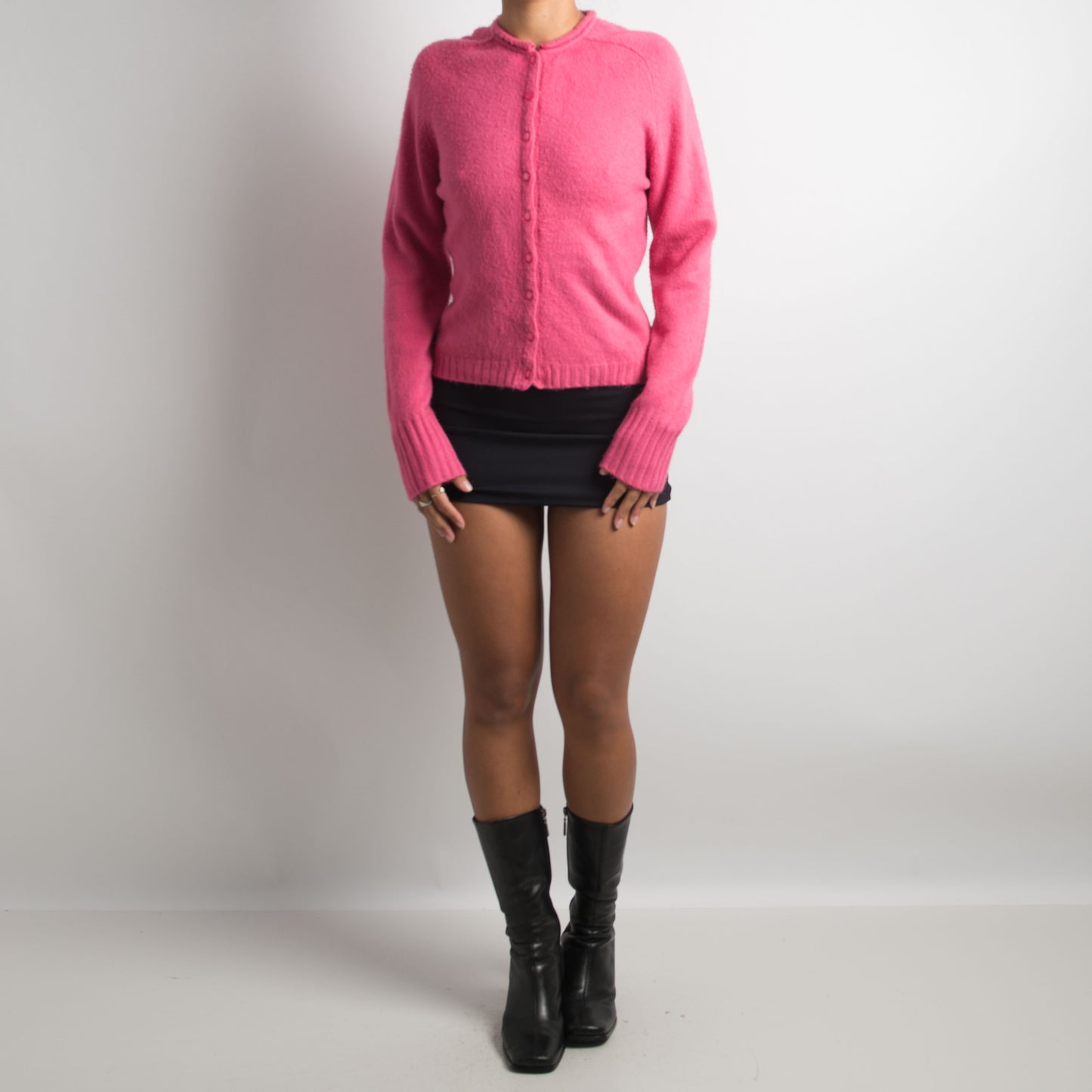 PINK KNIT CARDIGAN