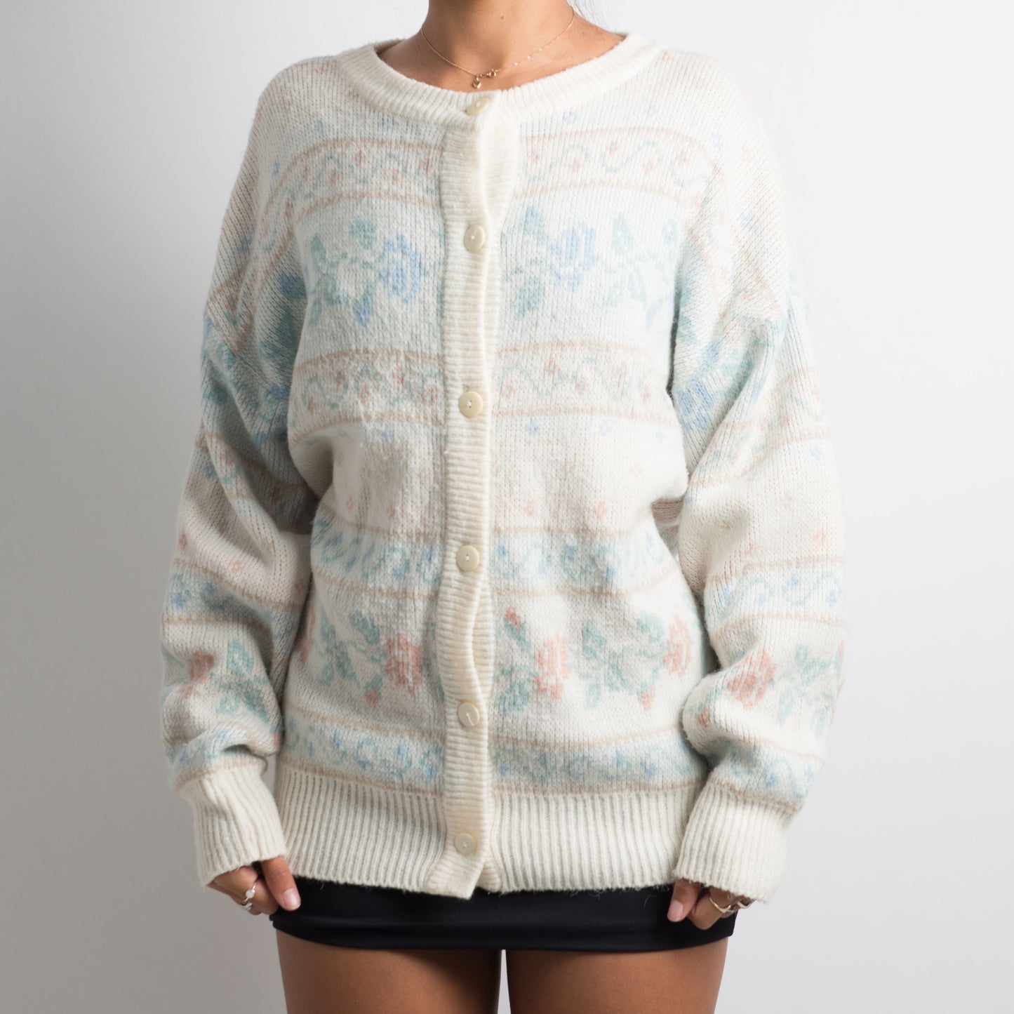 PASTEL PATTERNED CARDIGAN