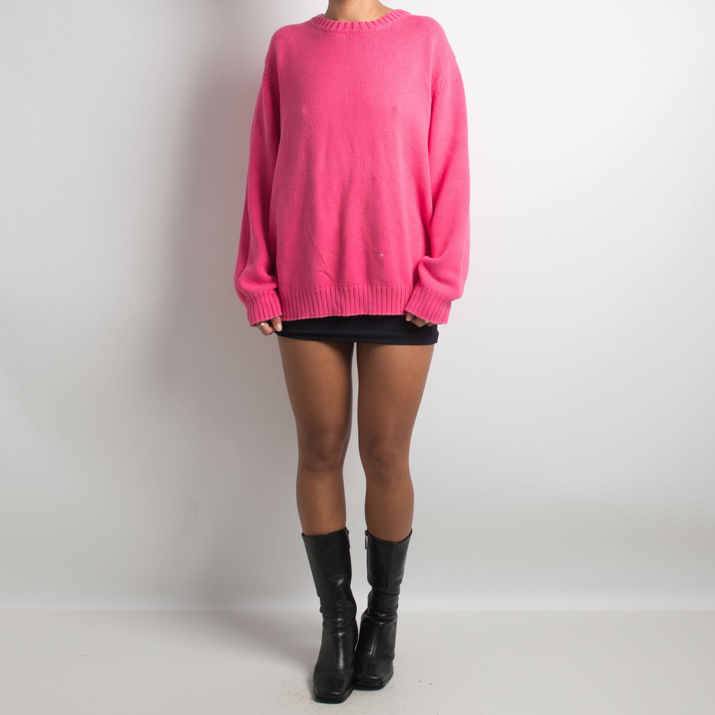 HOT PINK KNIT SWEATER