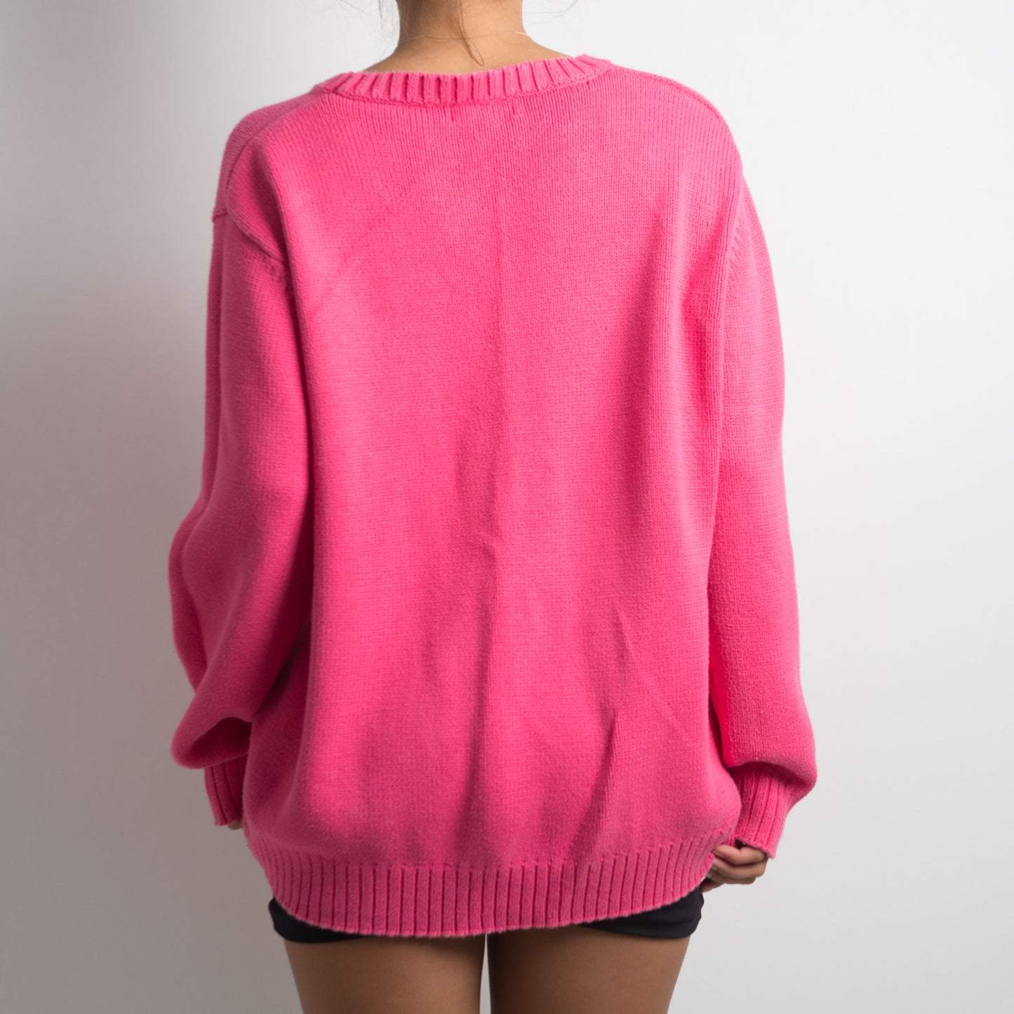 HOT PINK KNIT SWEATER