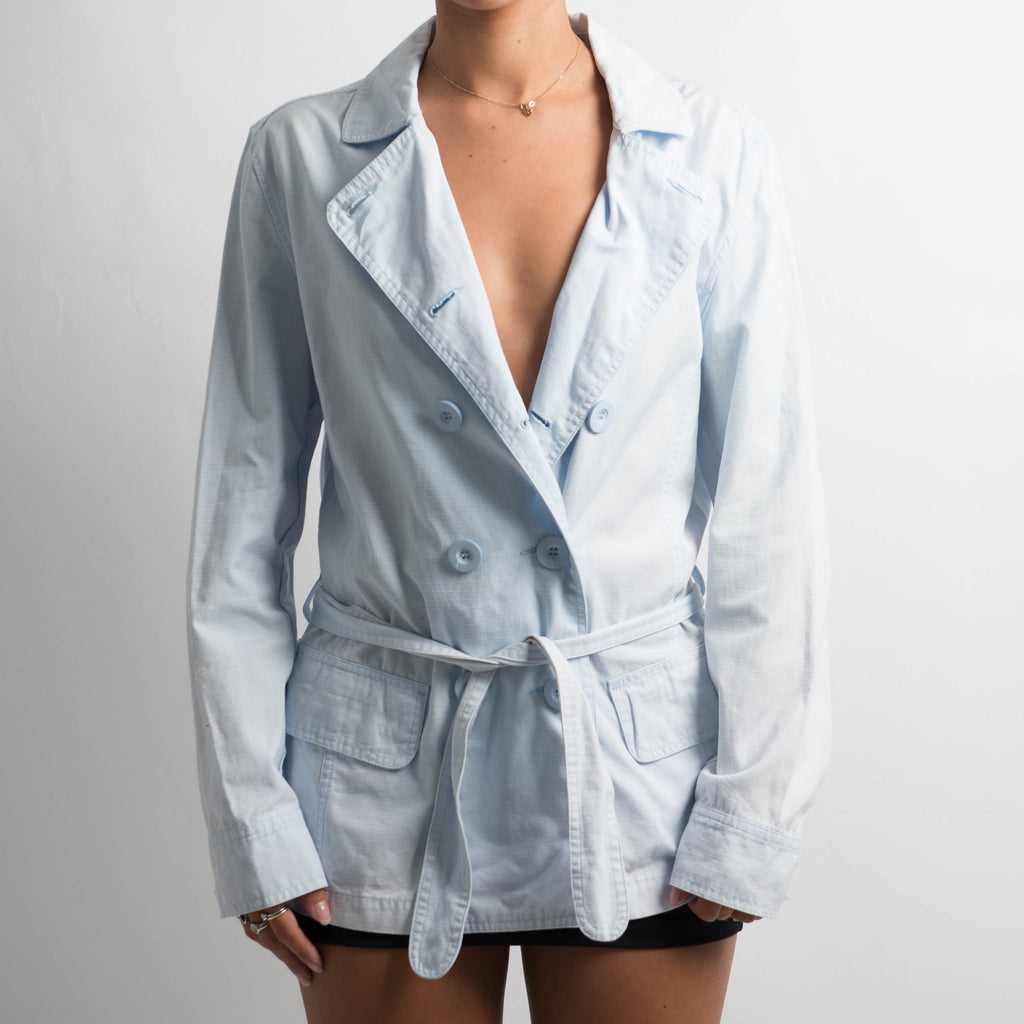 BLUE DOUBLE BREASTED COAT