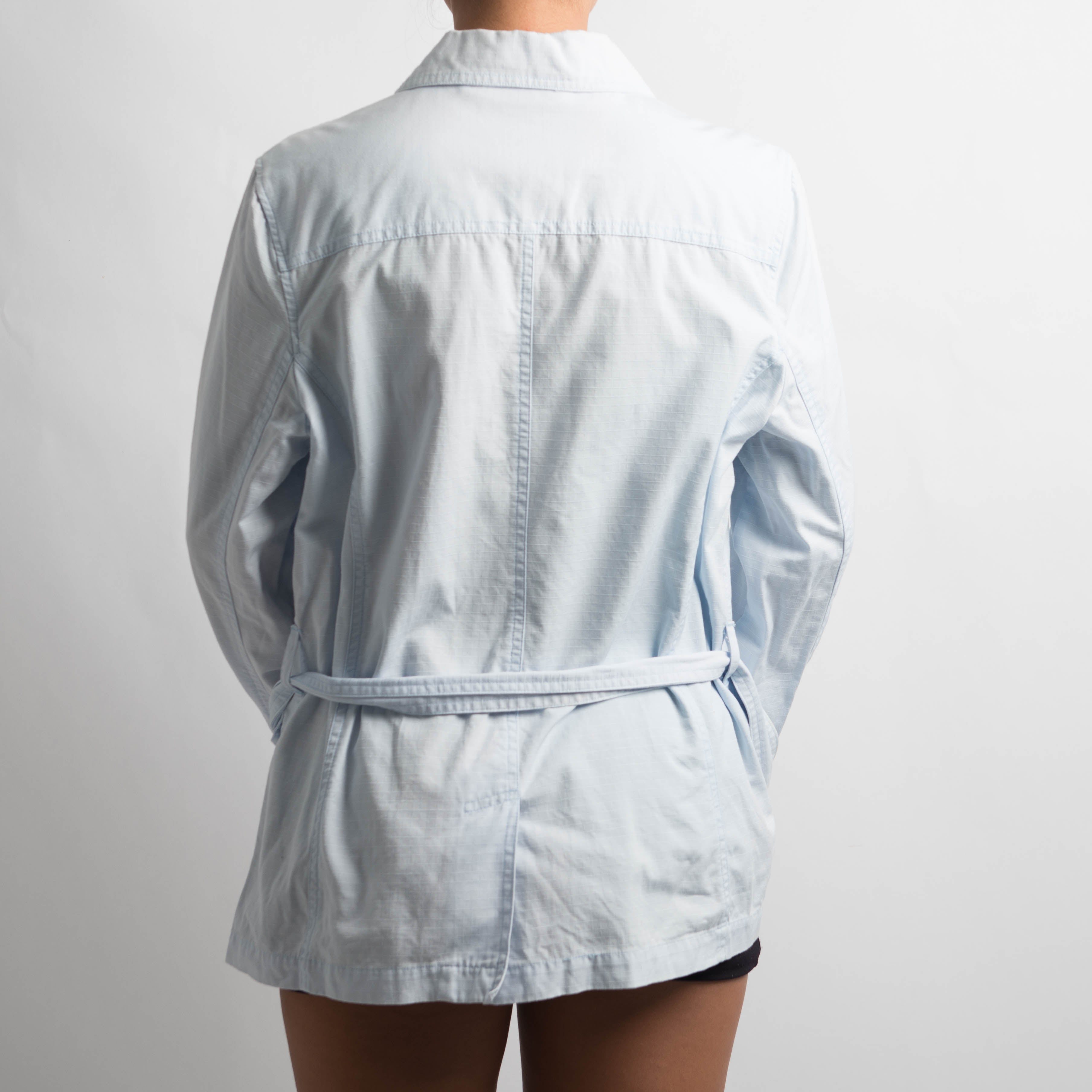 BLUE DOUBLE BREASTED COAT