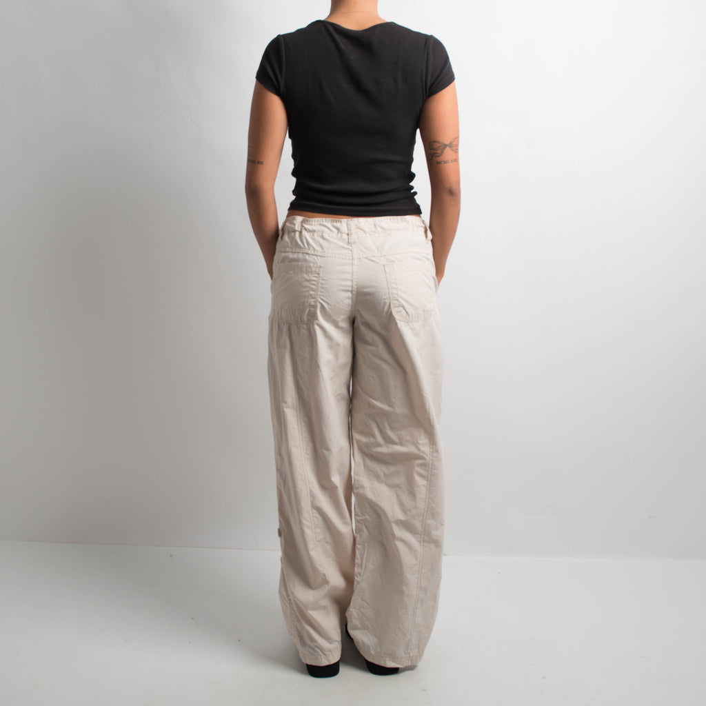 CREAM CARGO PANTS