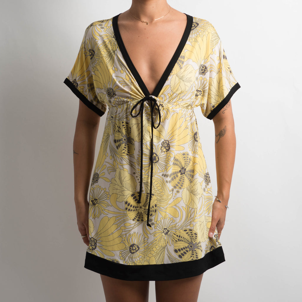 YELLOW PATTERN DRESS