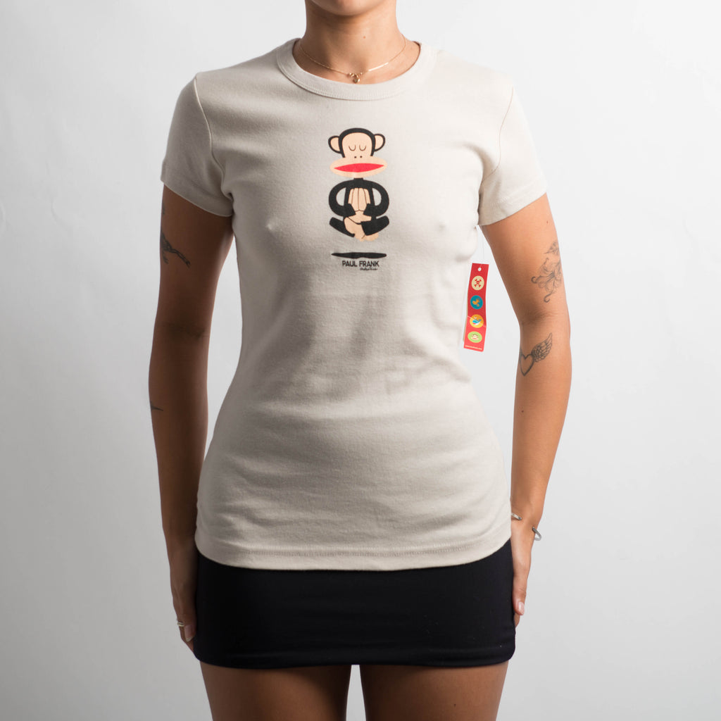 CREAM PAUL FRANK TEE