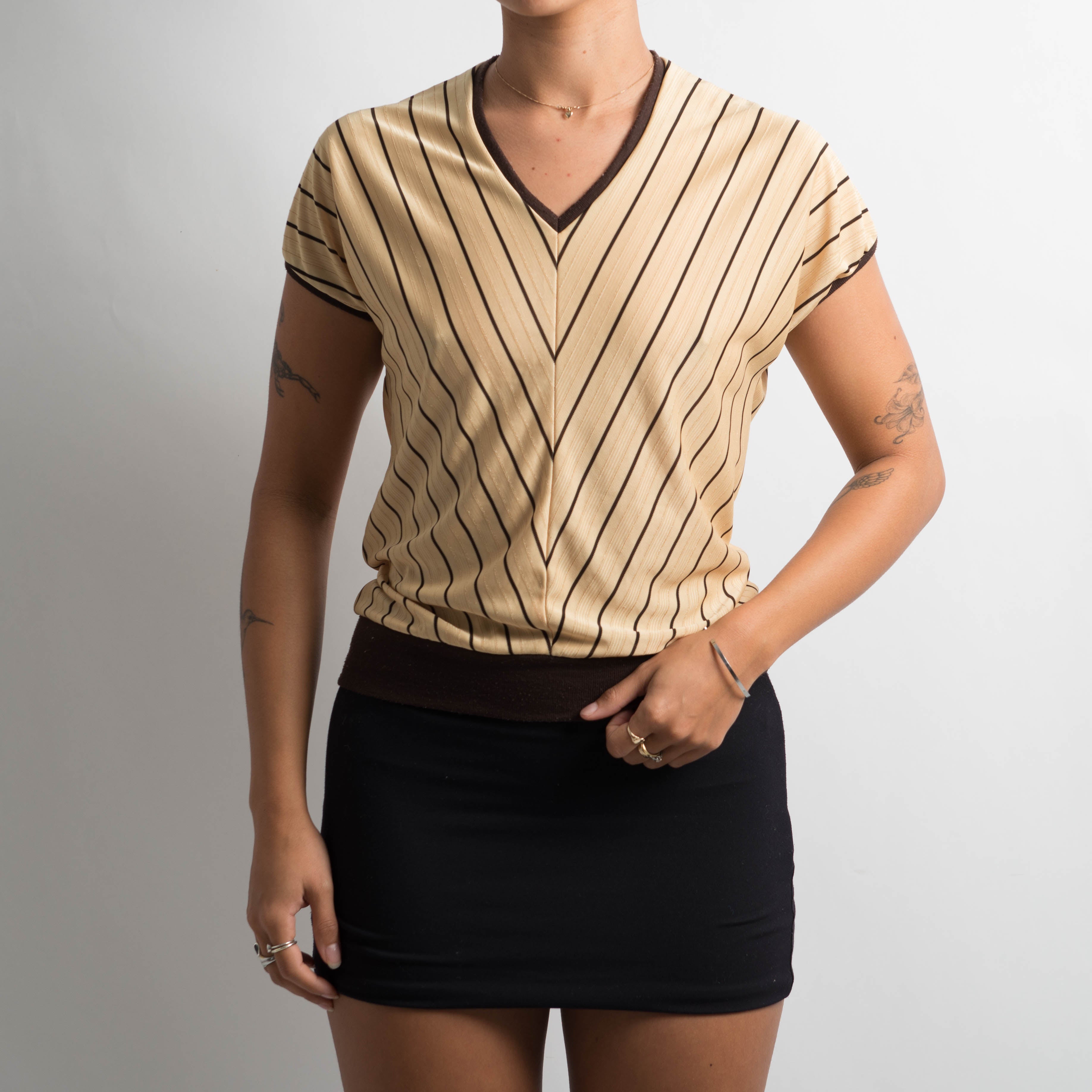70'S STYLE STRIPE TOP