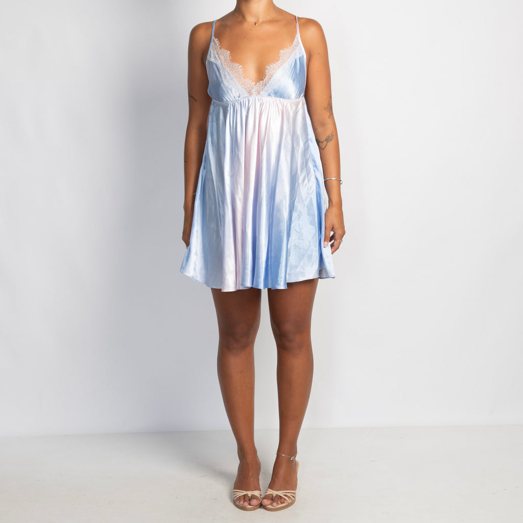 PASTEL OMBRE SATIN DRESS