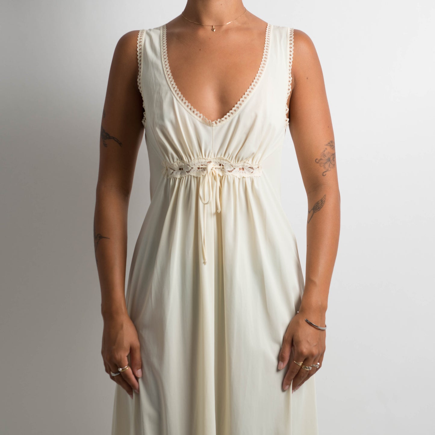 CREAM MAXI DRESS