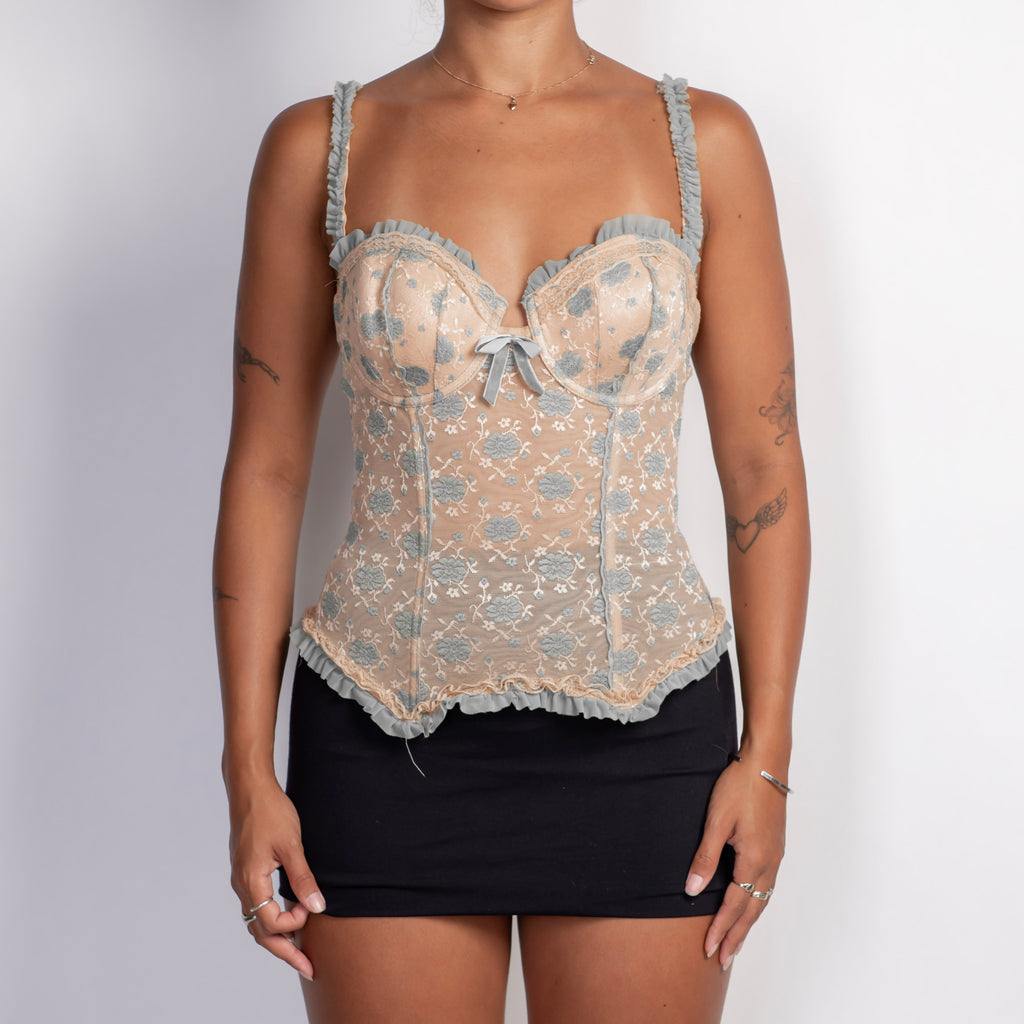 BEIGE LACE BUSTIER
