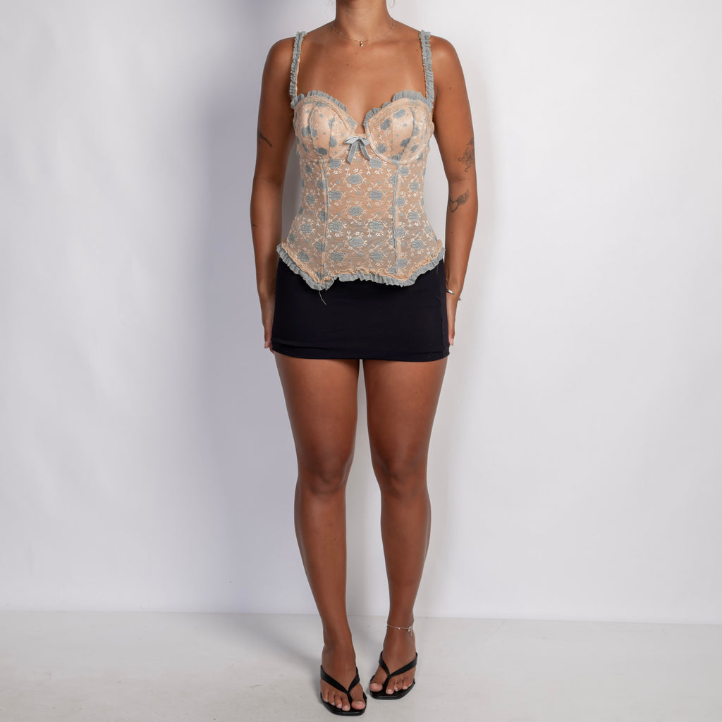 BEIGE LACE BUSTIER