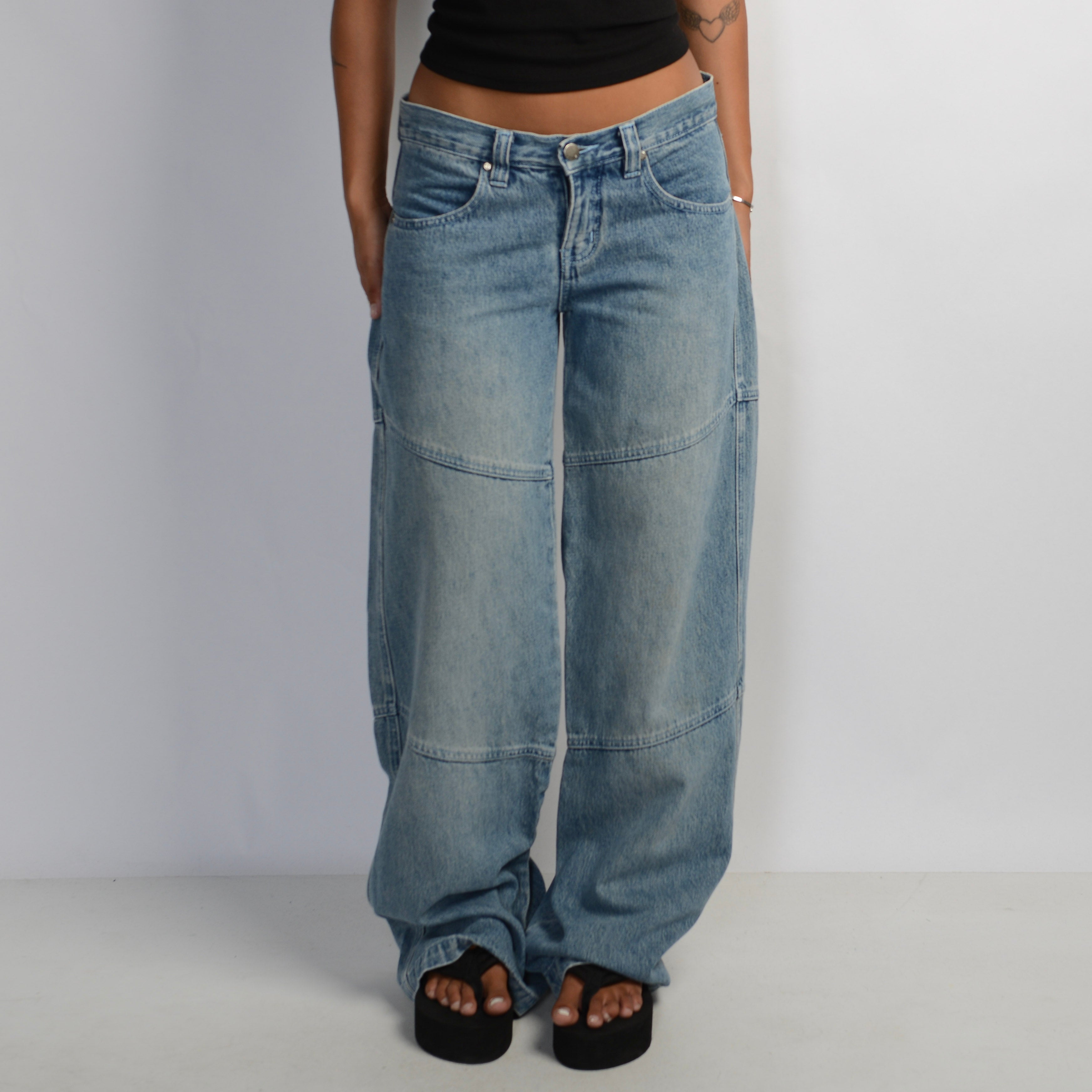 WIDE LEG SEAM JEANS