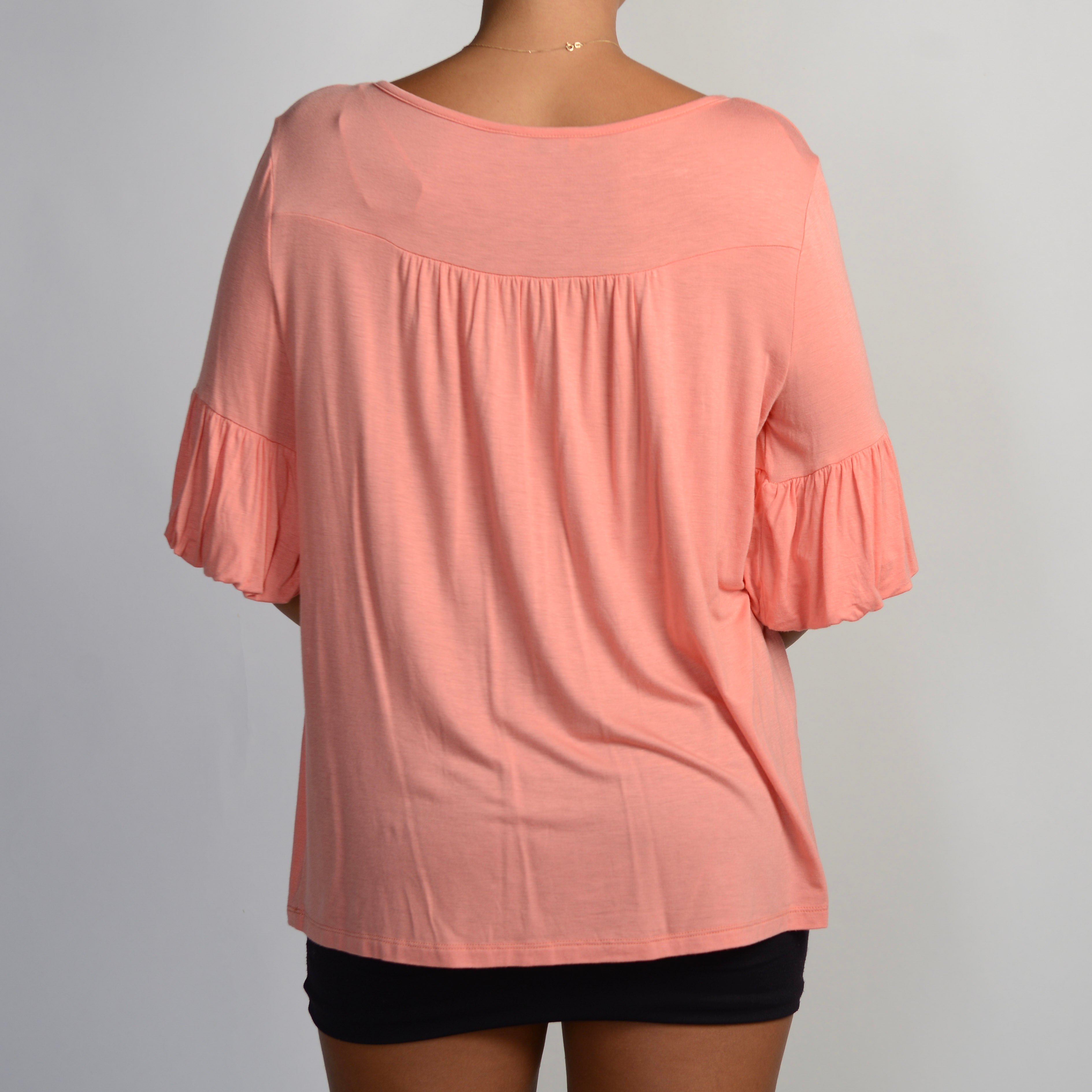 PEACH LOOSE FIT TOP