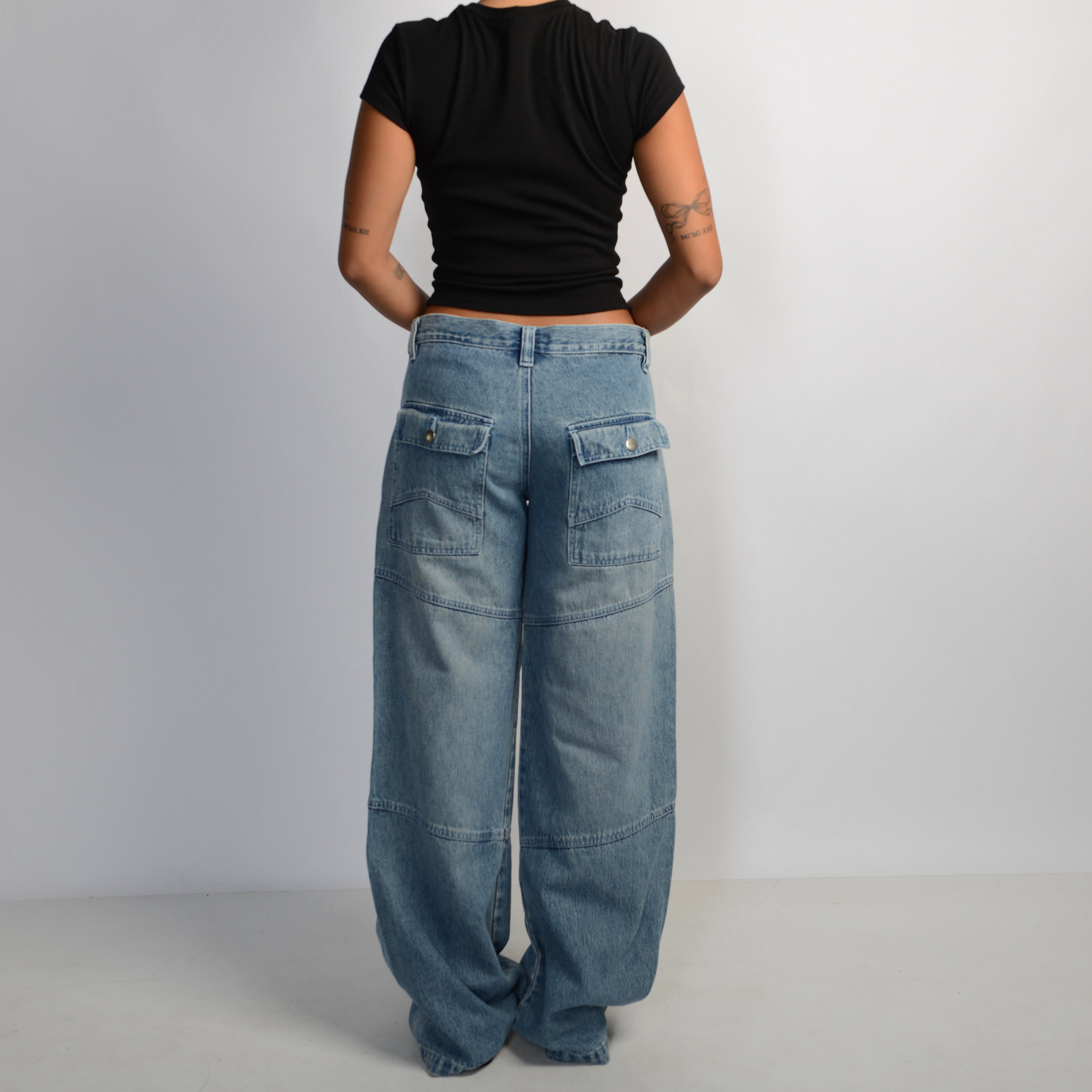 WIDE LEG SEAM JEANS