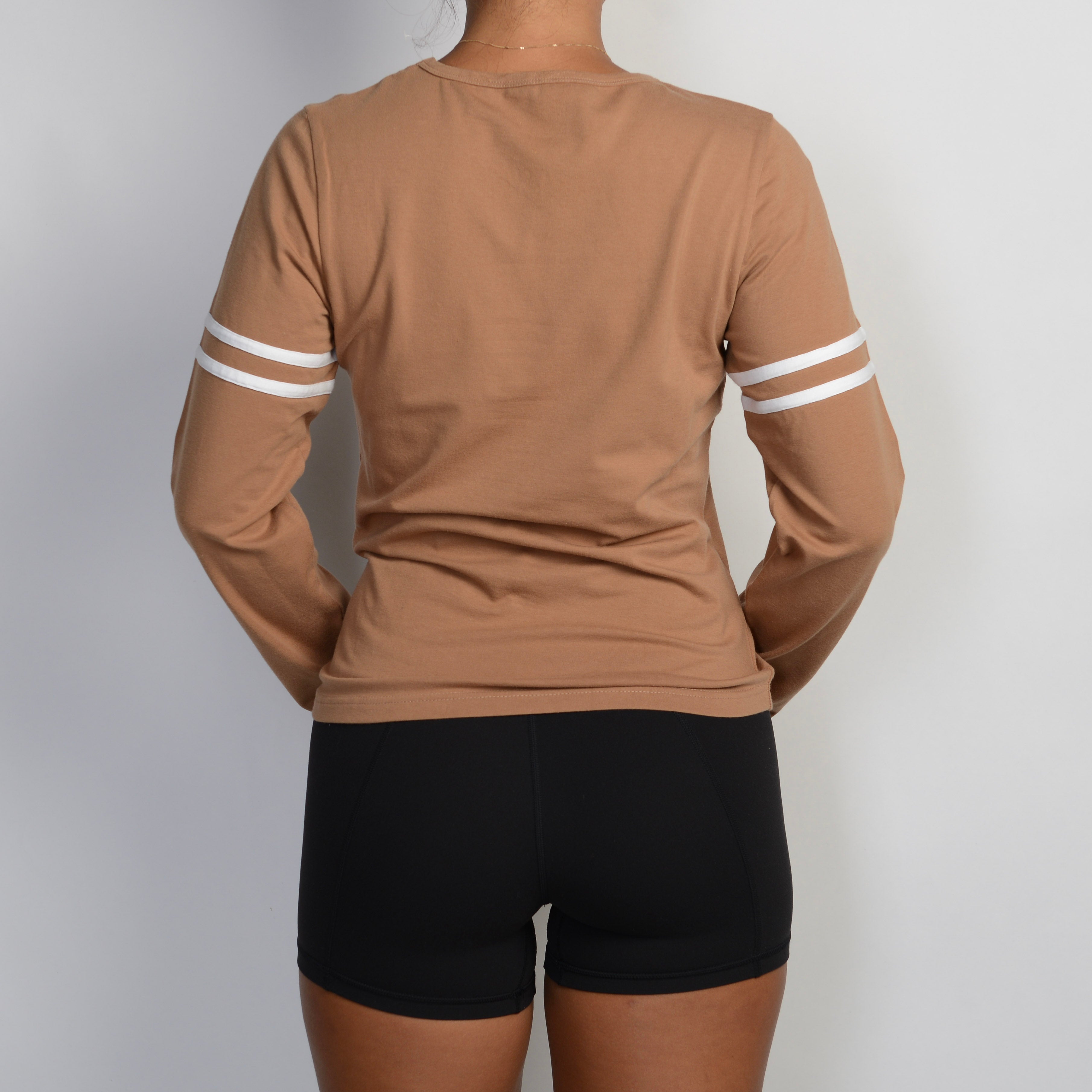 TAN LONG SLEEVE TOP