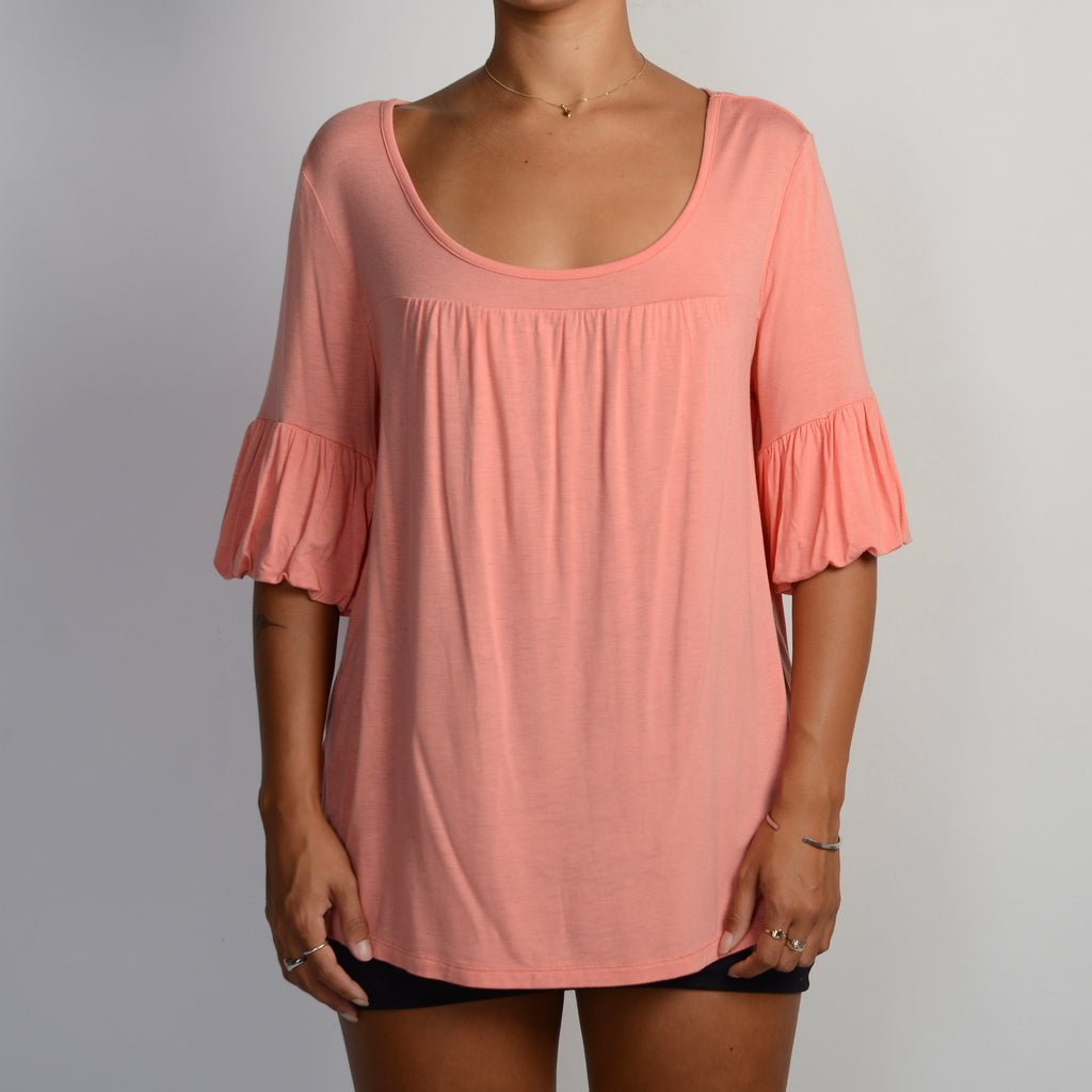PEACH LOOSE FIT TOP