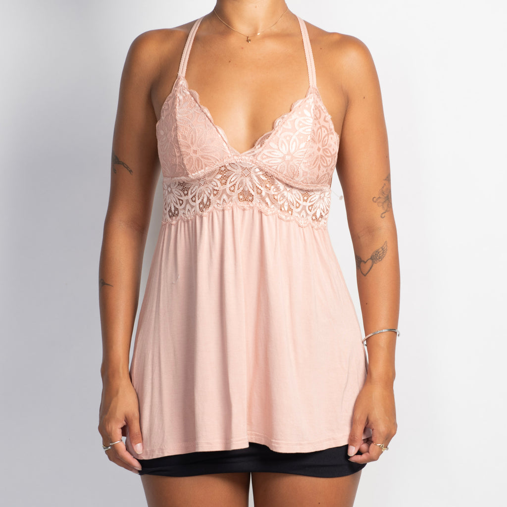 PINK BABYDOLL TOP