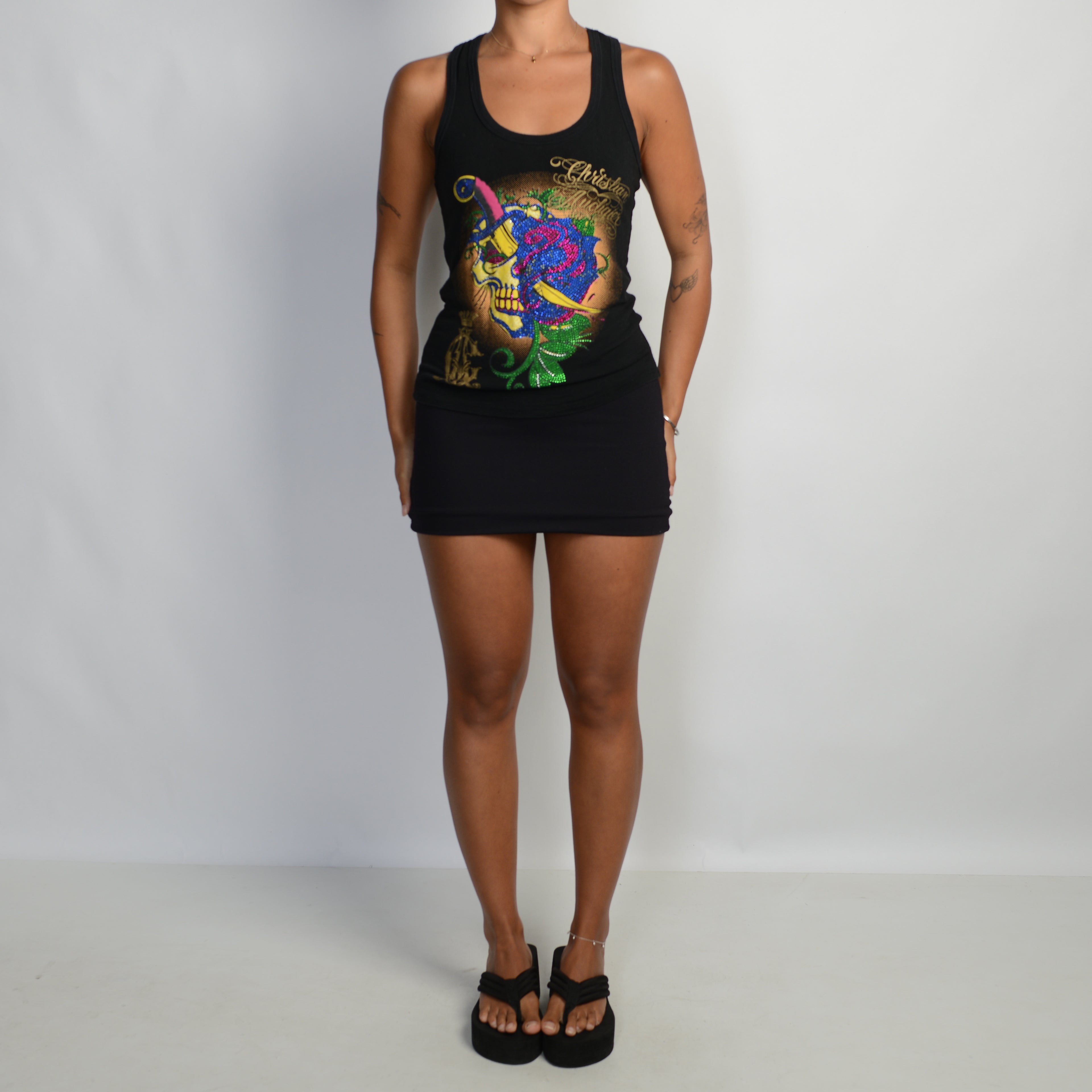 ED HARDY GRAPHIC TANK TOP