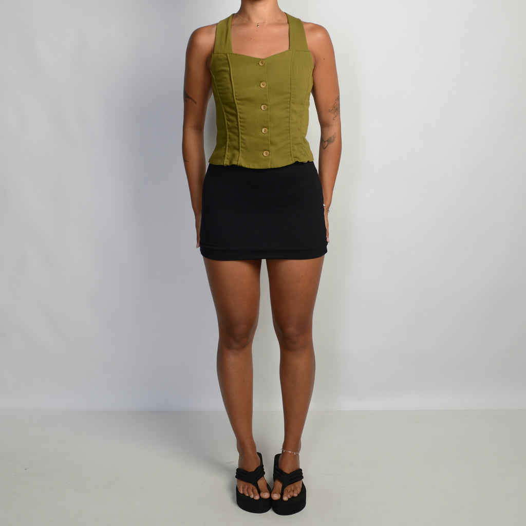 GREEN BUTTON TOP