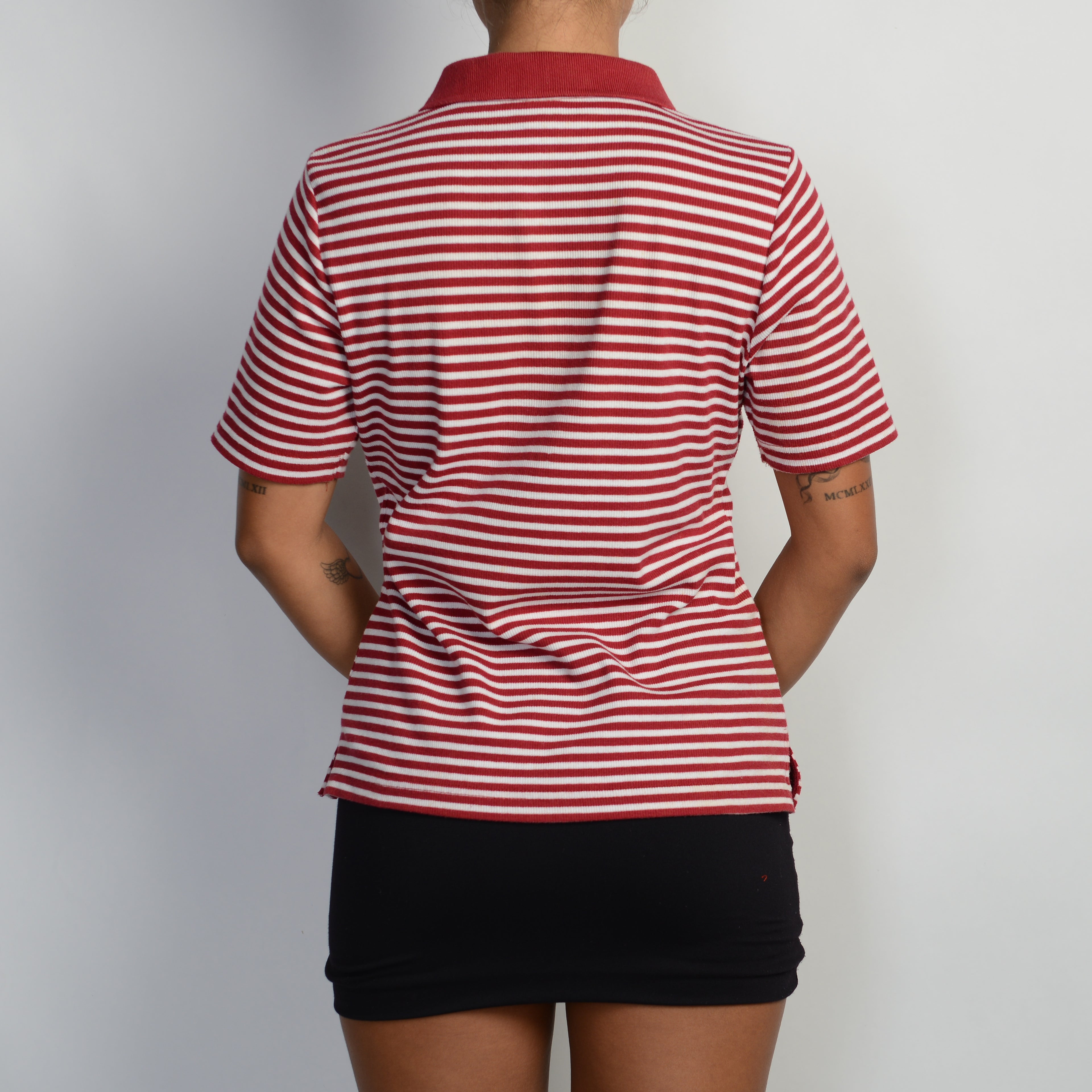 RED STRIPE POLO SHIRT