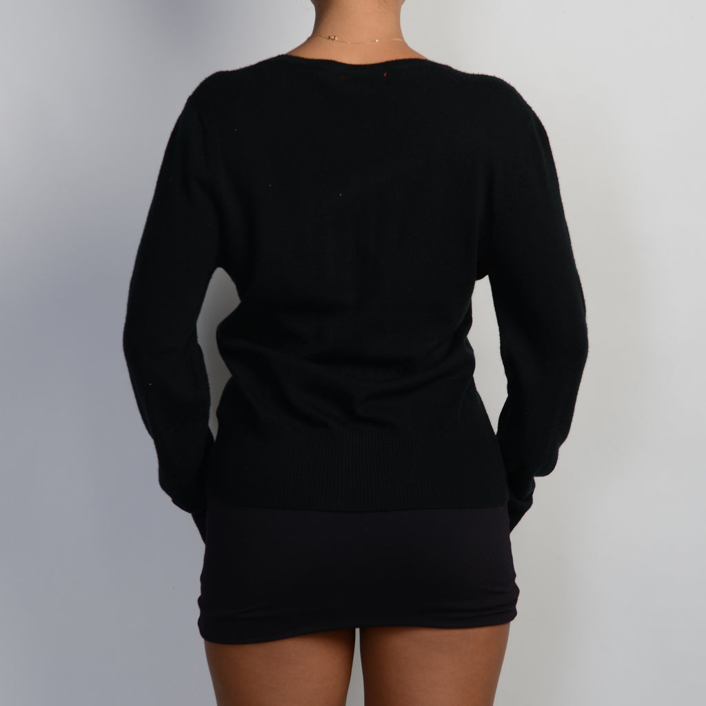 CLASSIC BLACK CARDIGAN