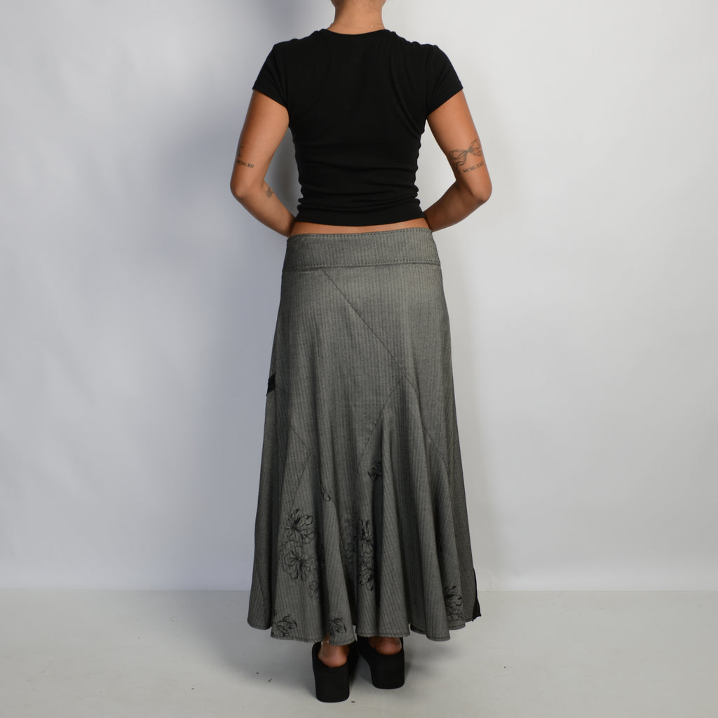 GREY MAXI SKIRT