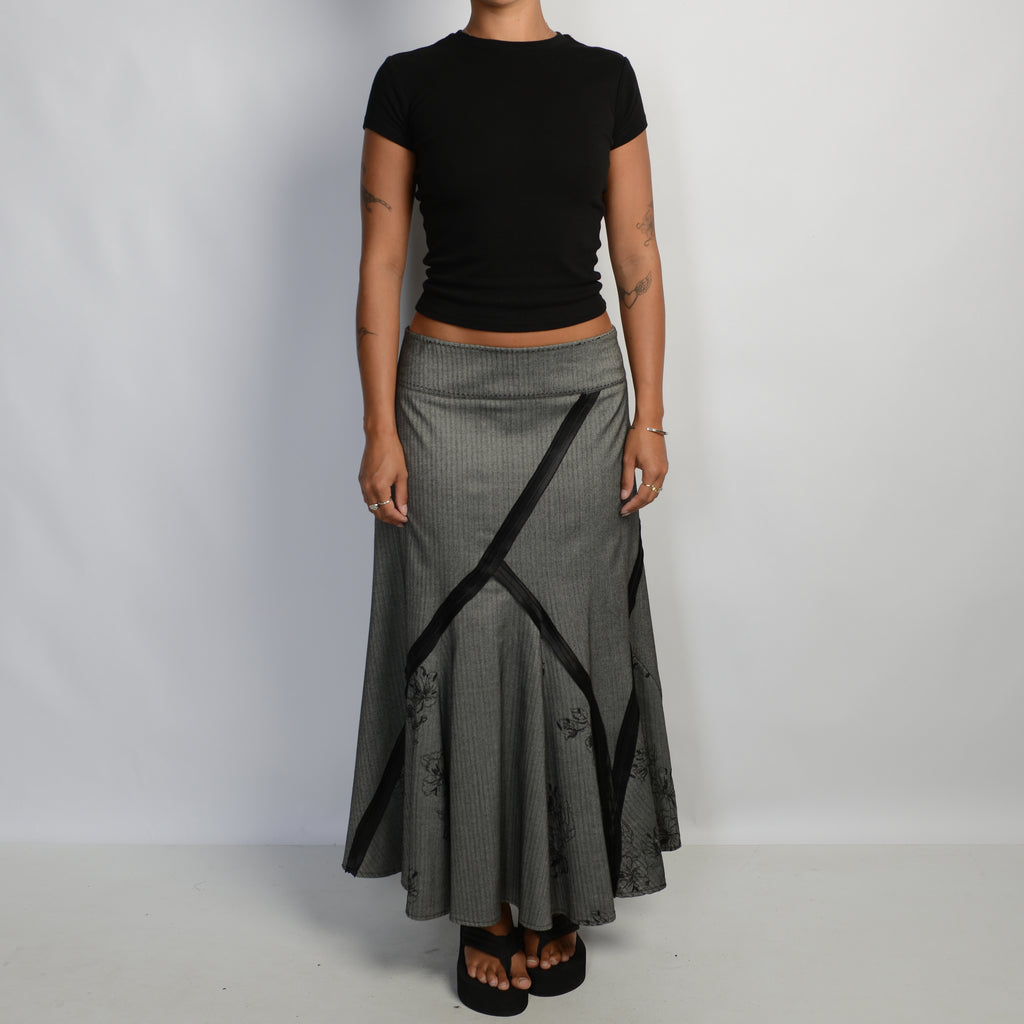 GREY MAXI SKIRT