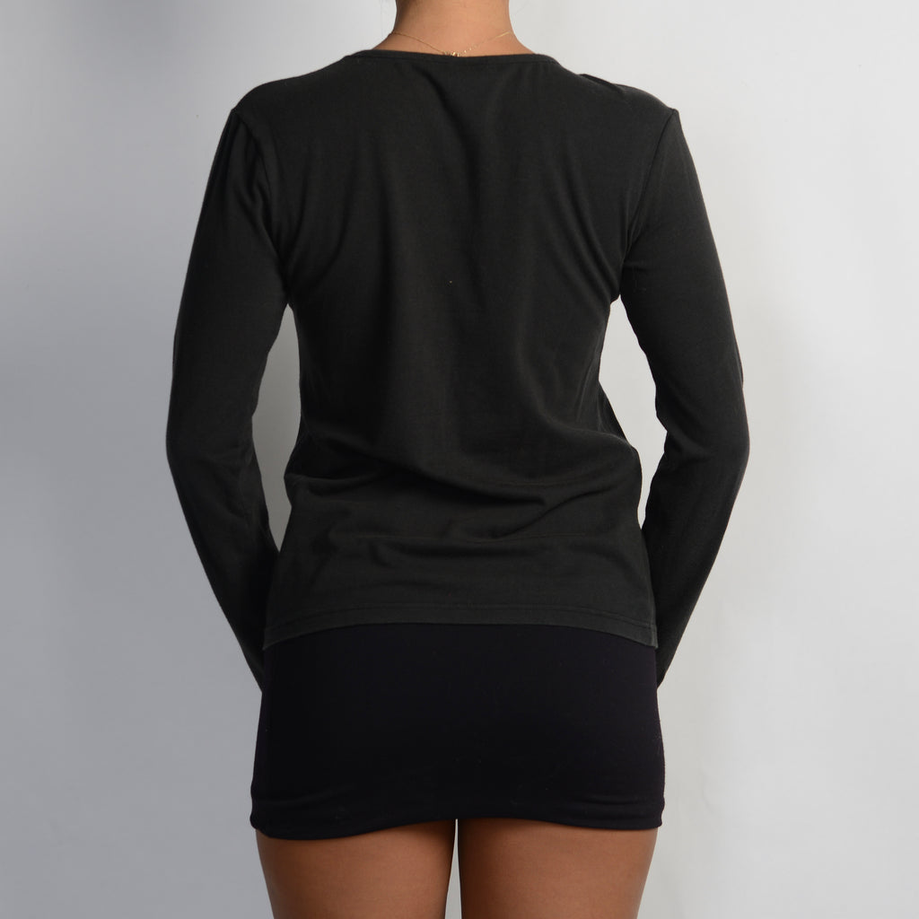 BLACK LONG SLEEVE TOP