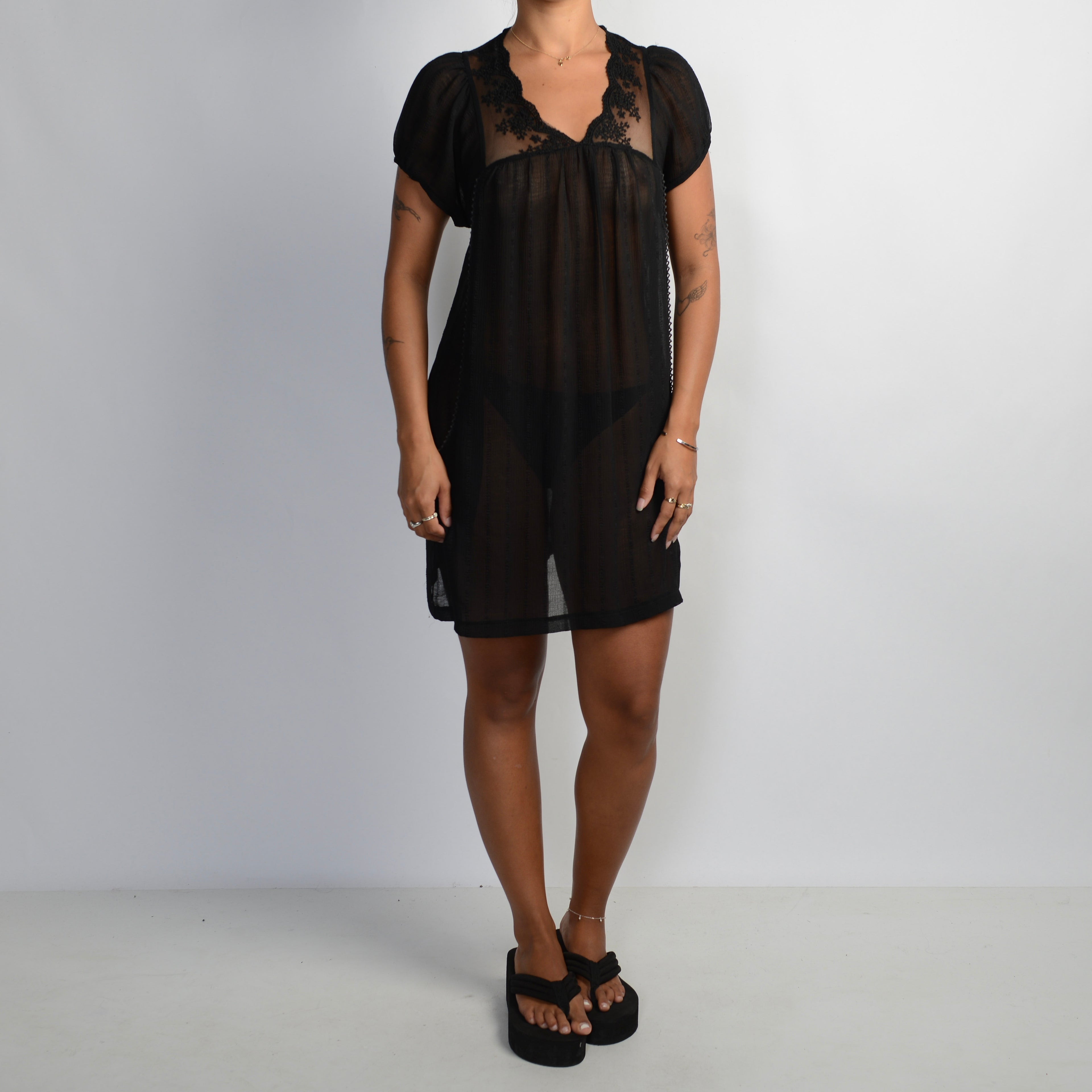 SHEER BABYDOLL DRESS