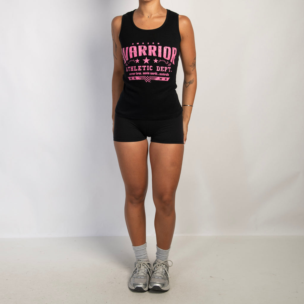 BLACK COTTON TANK TOP