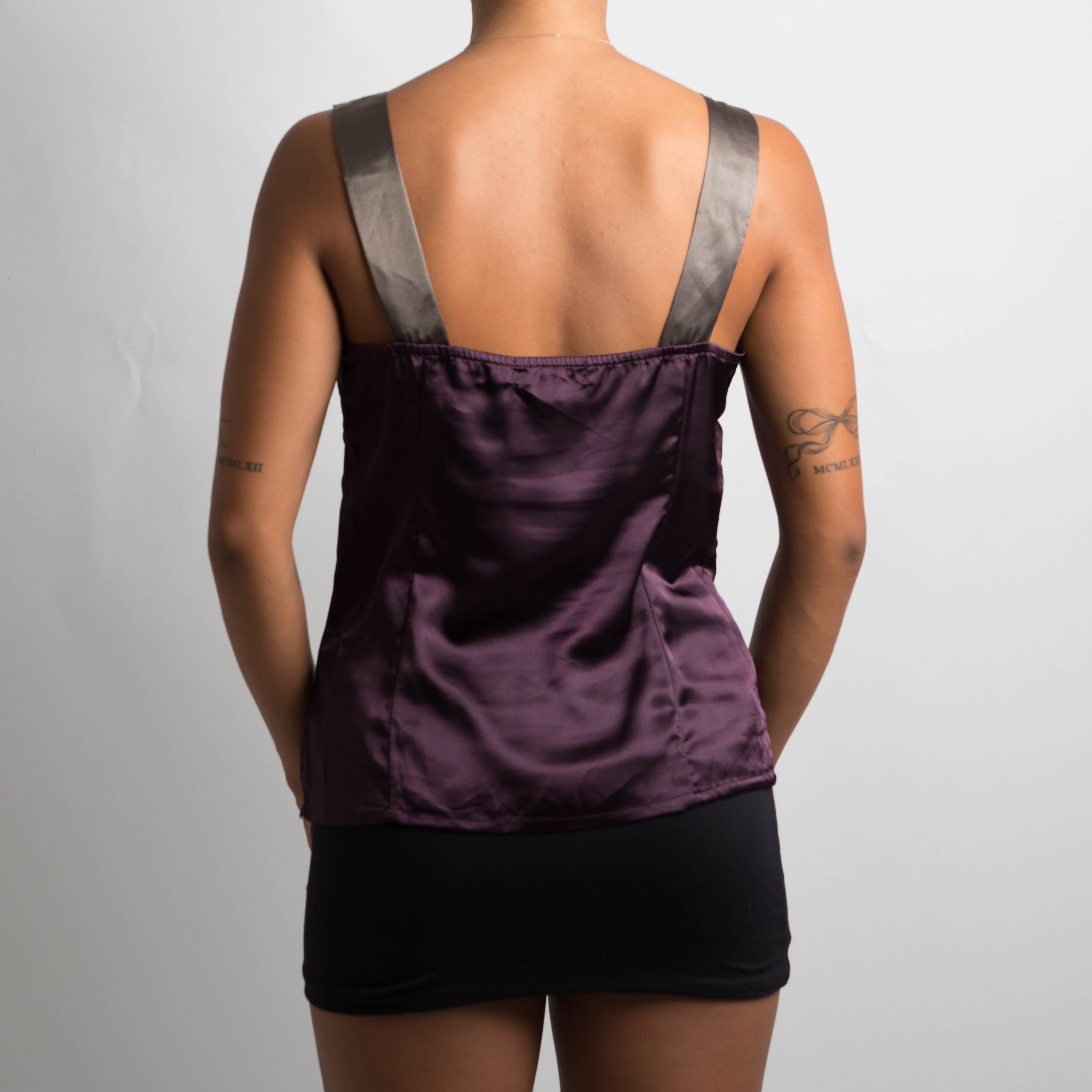 SATIN CONTRAST CAMISOLE