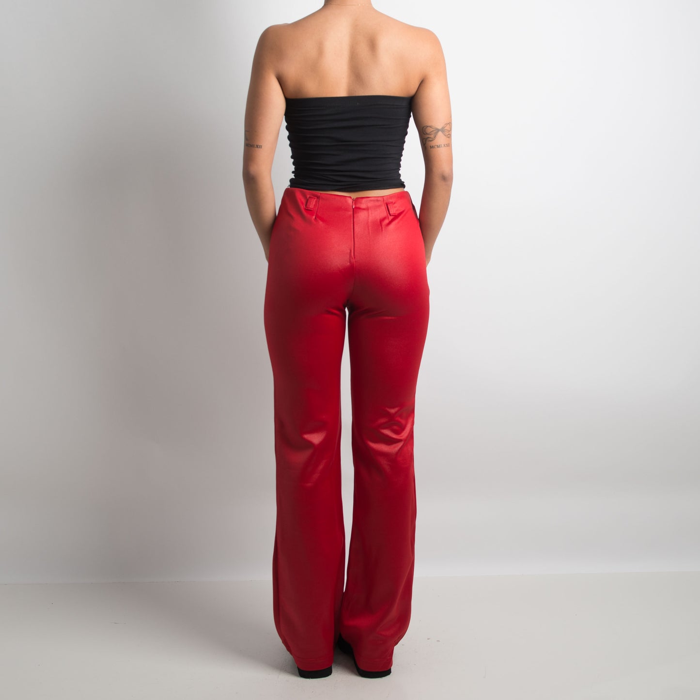 PANTALON ROUGE SCINTILLANT Y2K