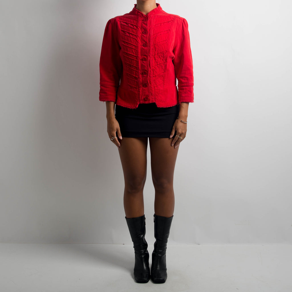 RED DENIM JACKET