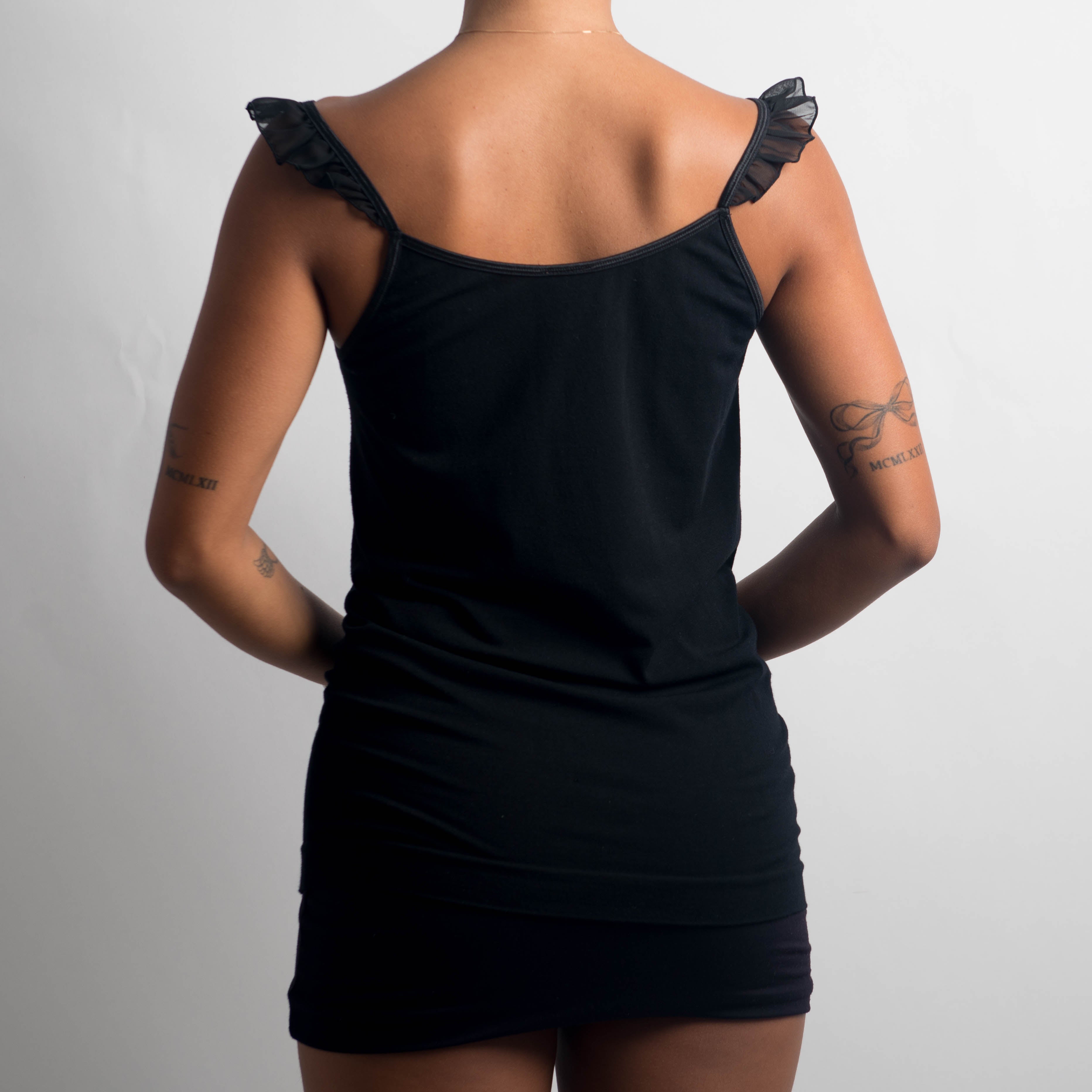 RUFFLE NECKLINE CAMISOLE