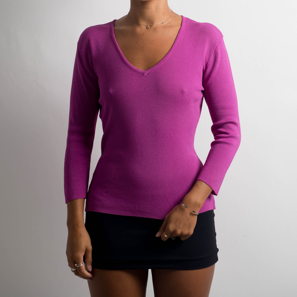 MAGENTA 3/4 SLEEVE TOP