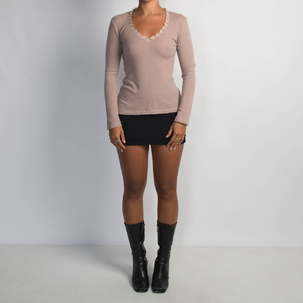 DUSTY PINK WOOL TOP