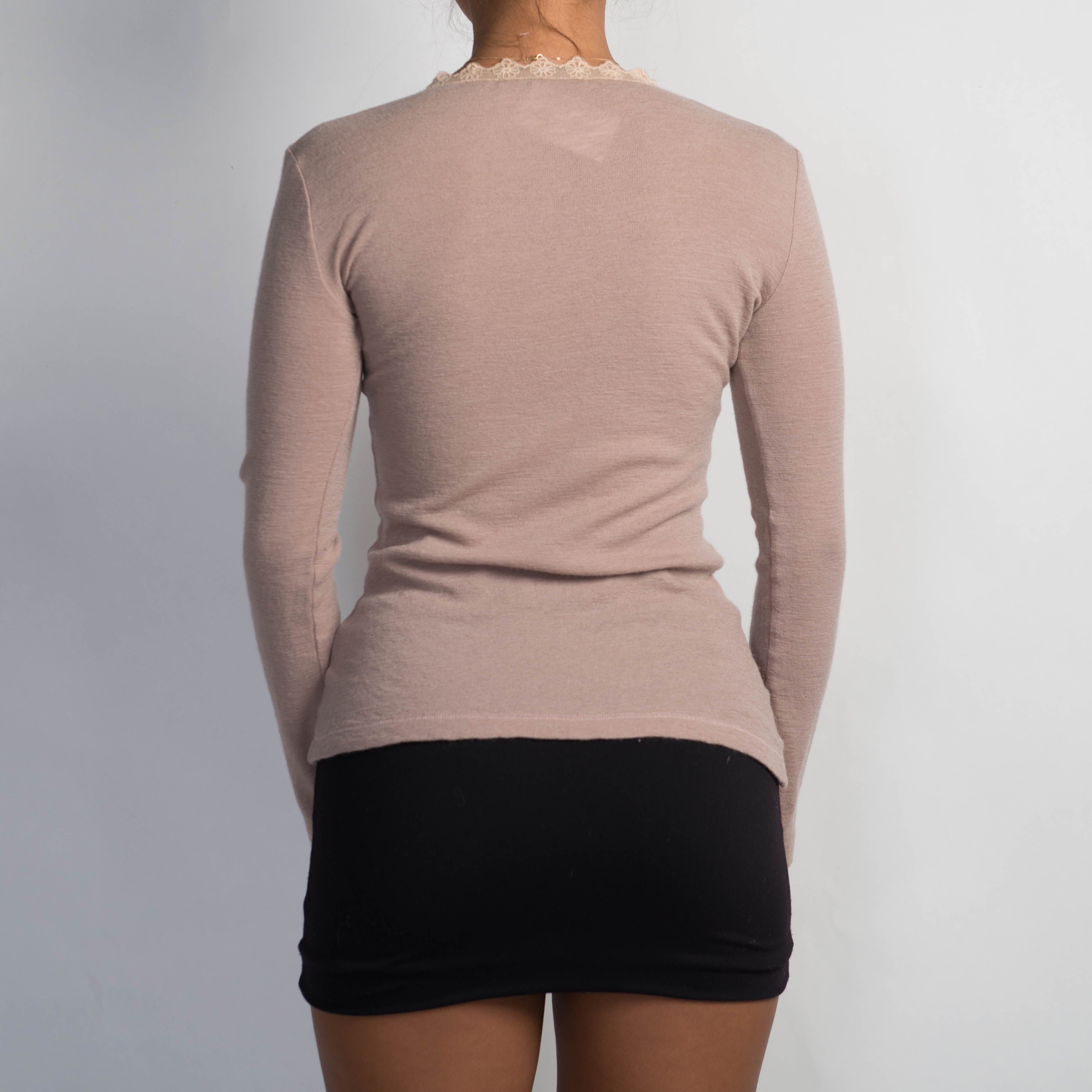 DUSTY PINK WOOL TOP