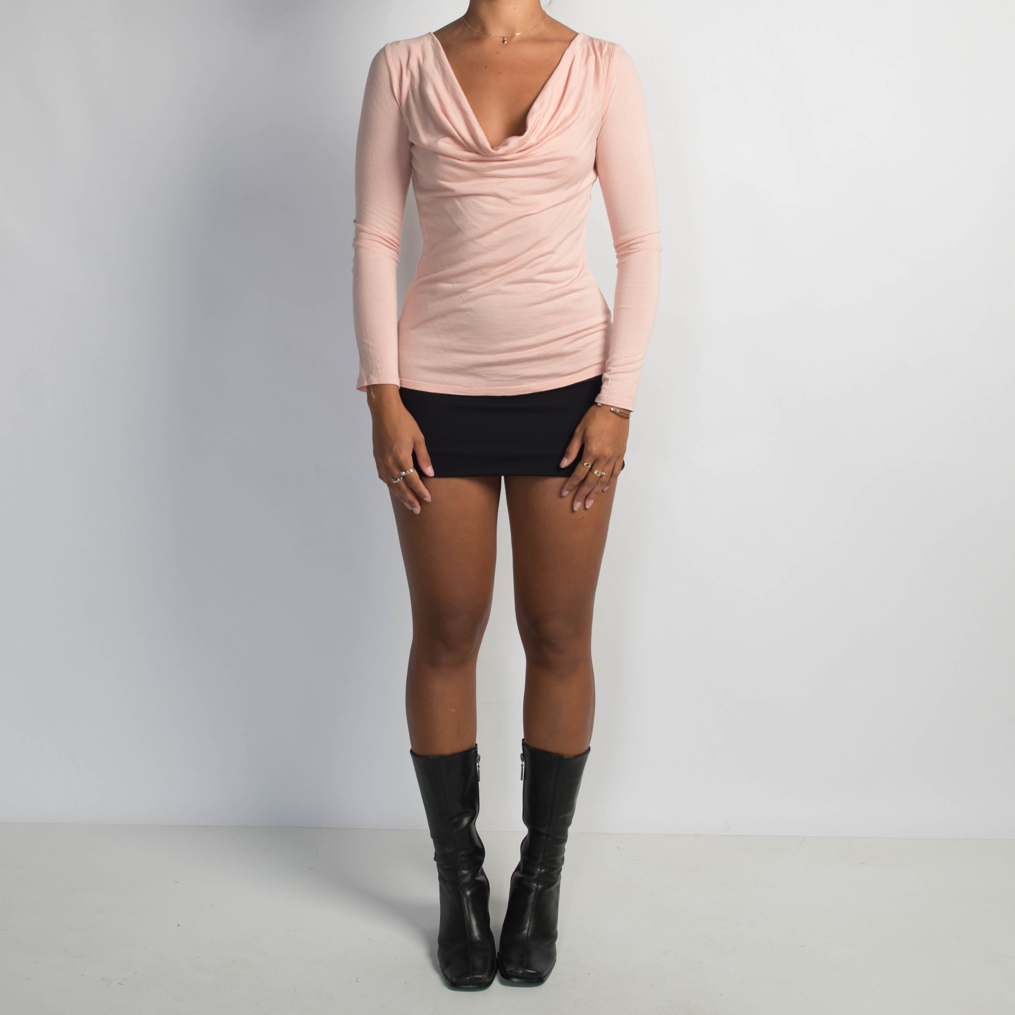 PEACH LONG SLEEVE TOP