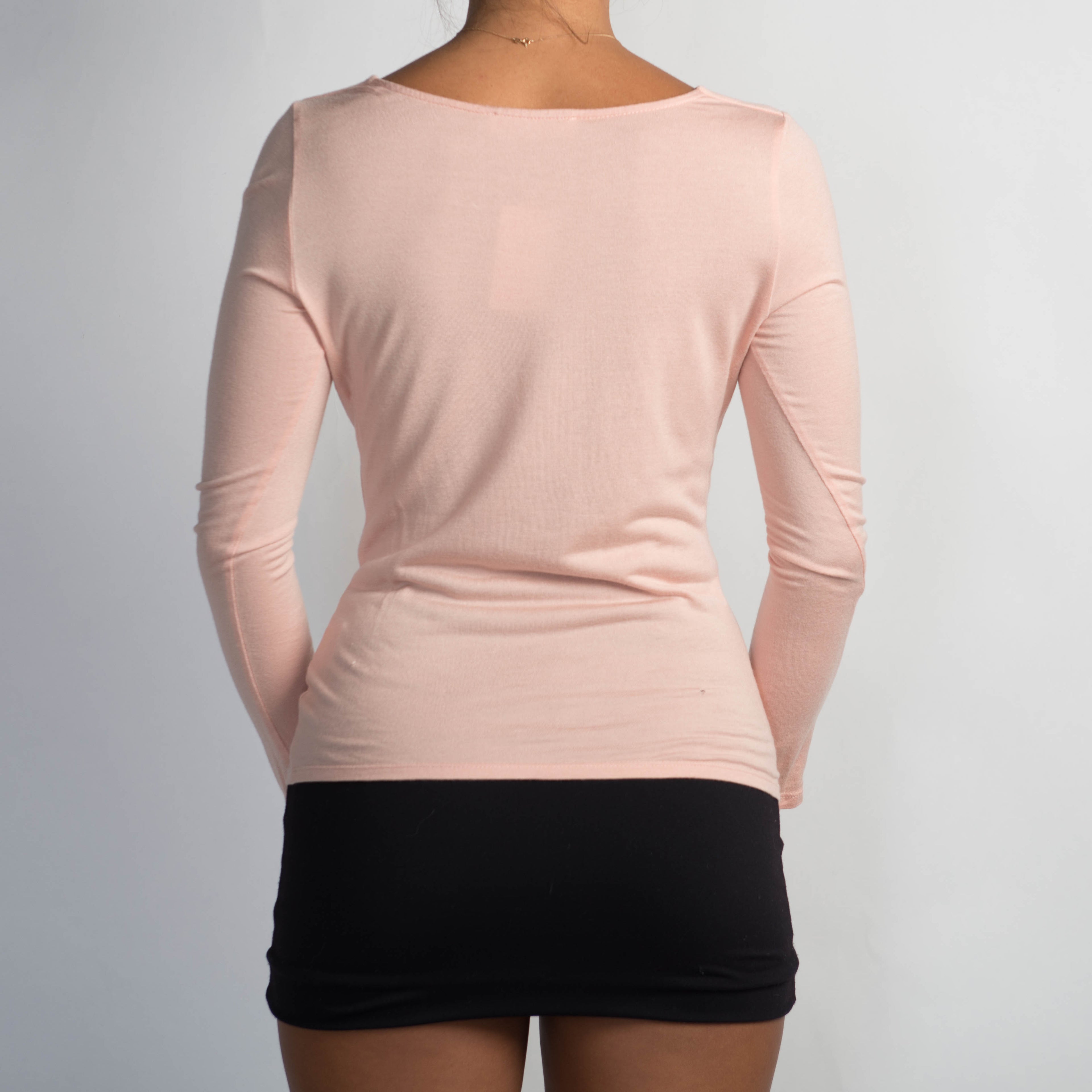 PEACH LONG SLEEVE TOP