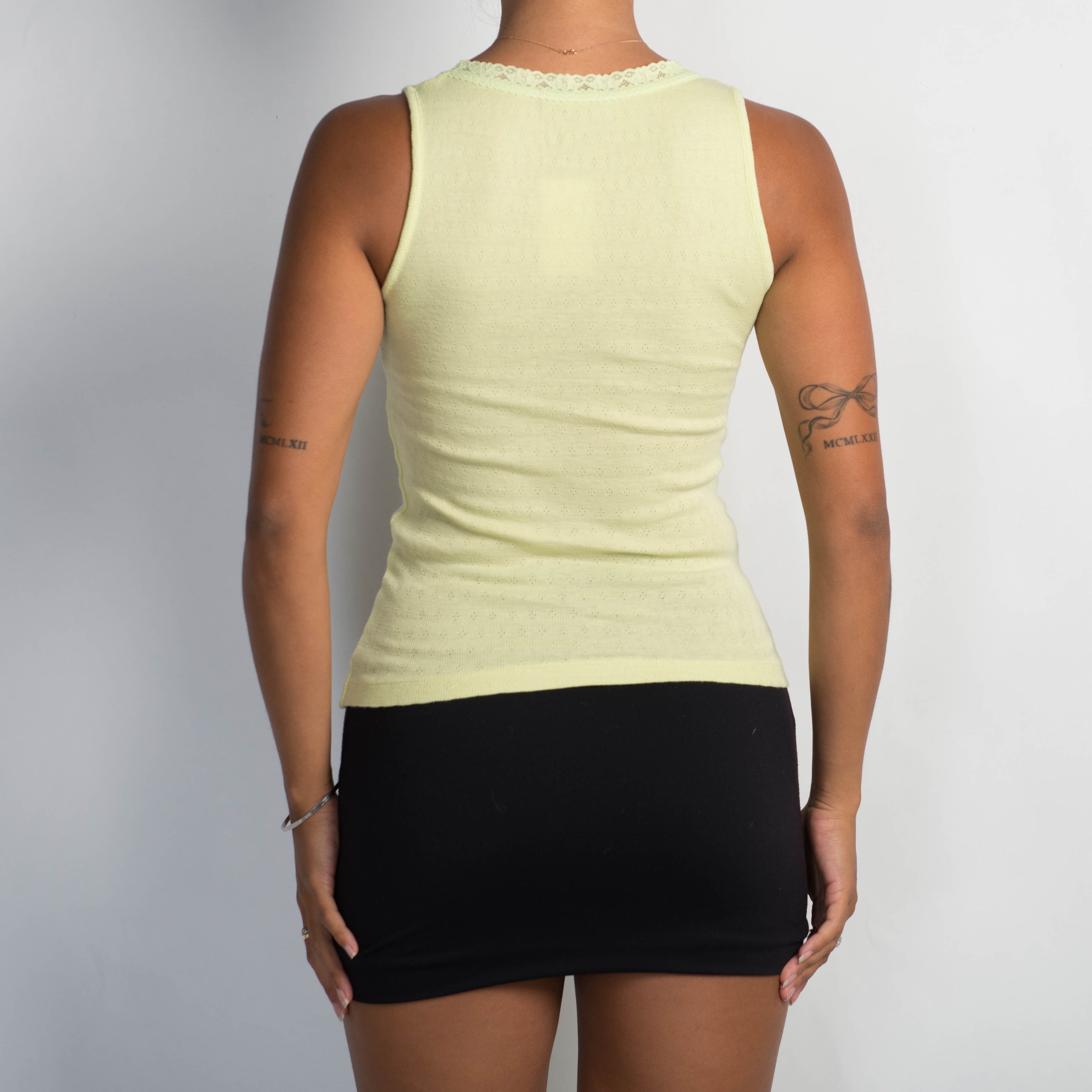 LIME POINTELLE CAMISOLE