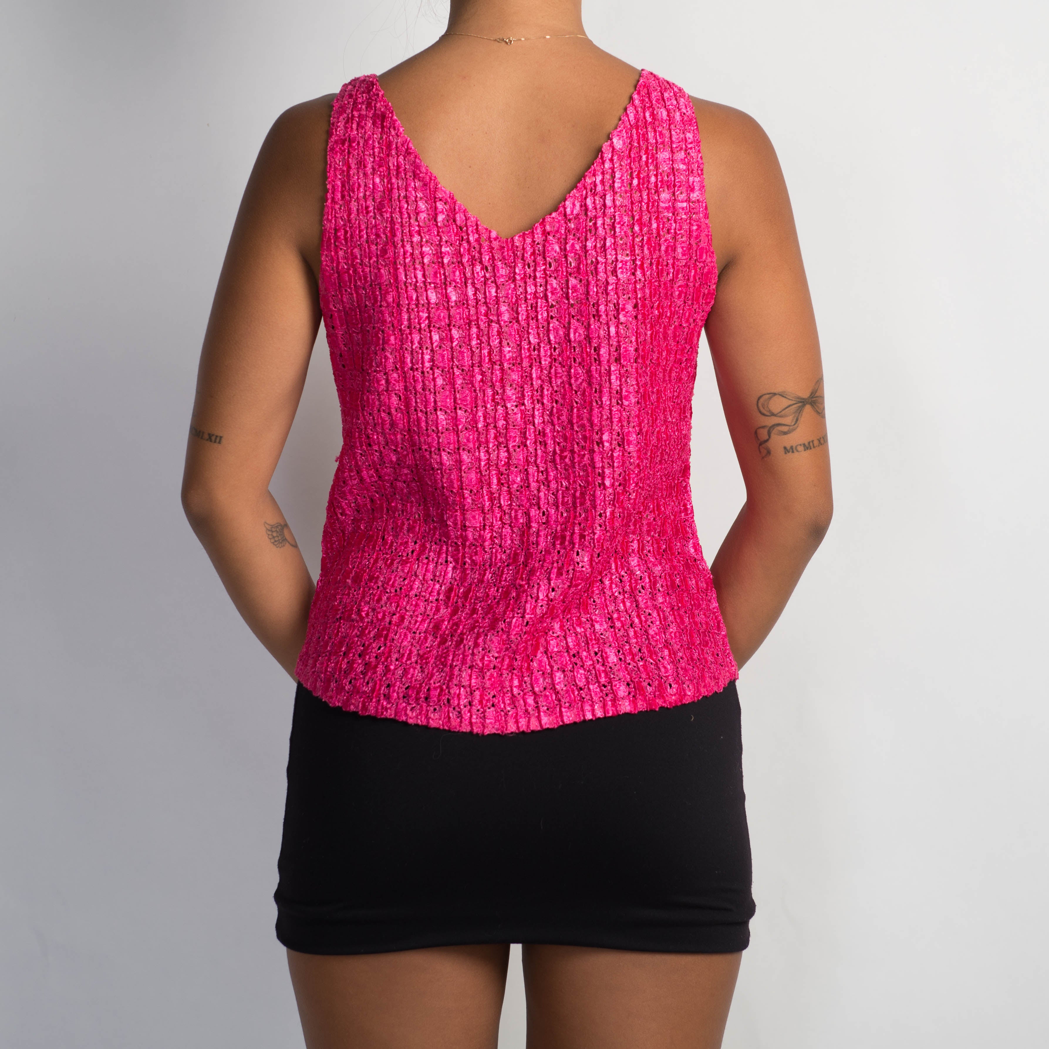 PINK TEXTURED TOP