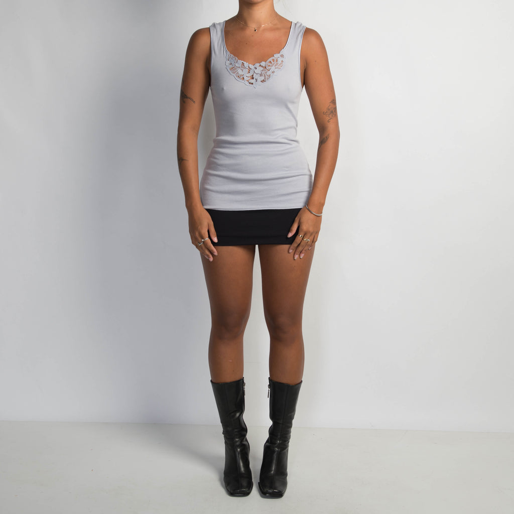 GREY SLEEVELESS TOP