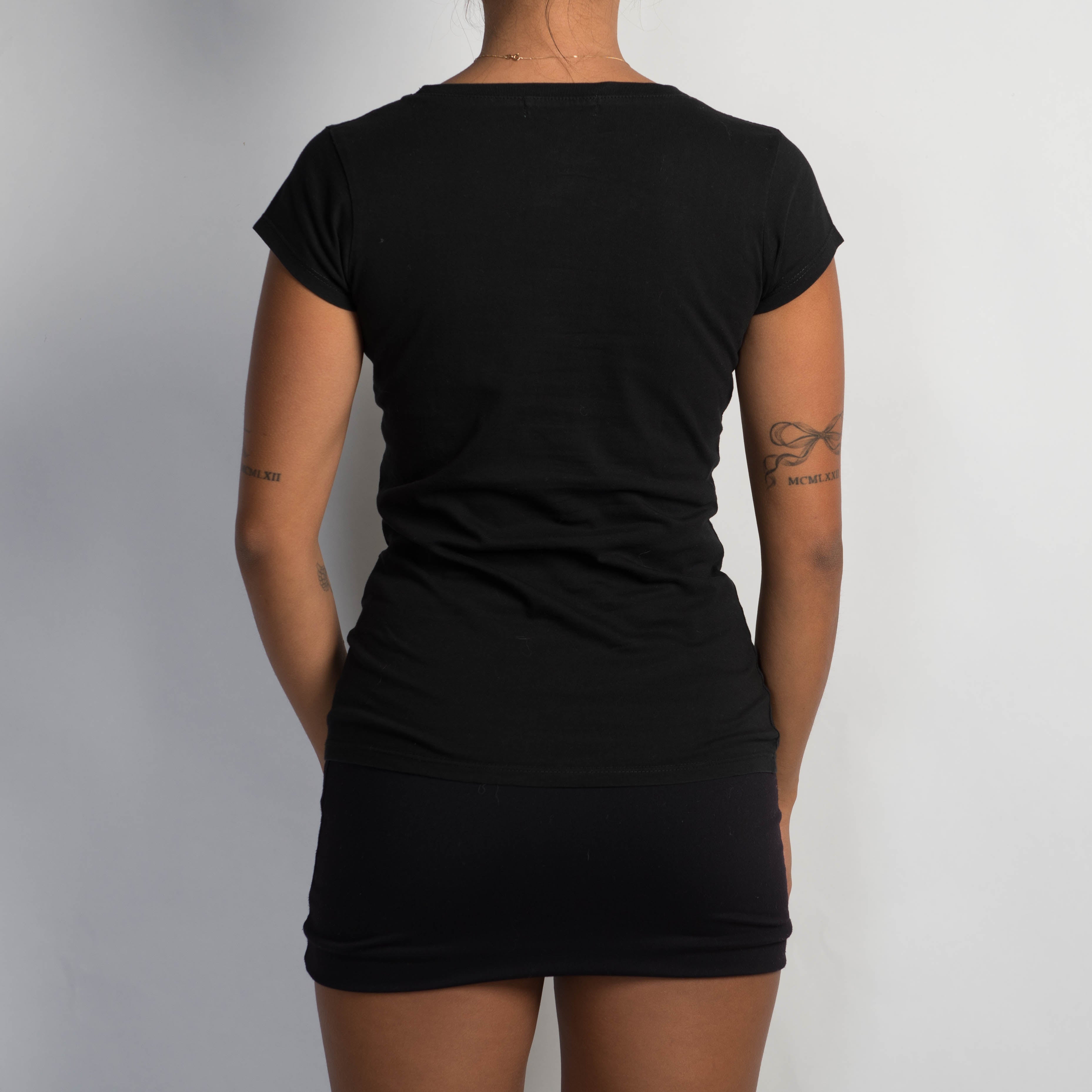 BLACK BEDAZZLED BABY TEE