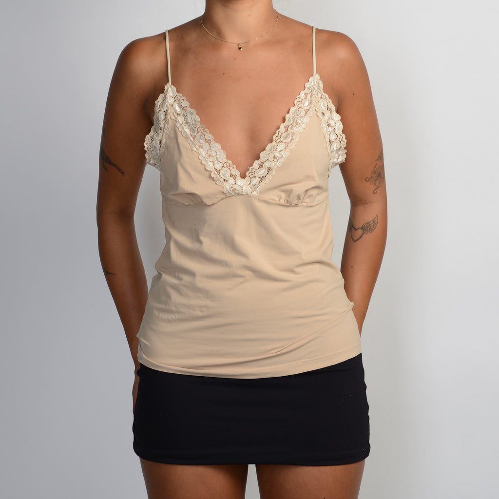 BEIGE STRETCH CAMISOLE