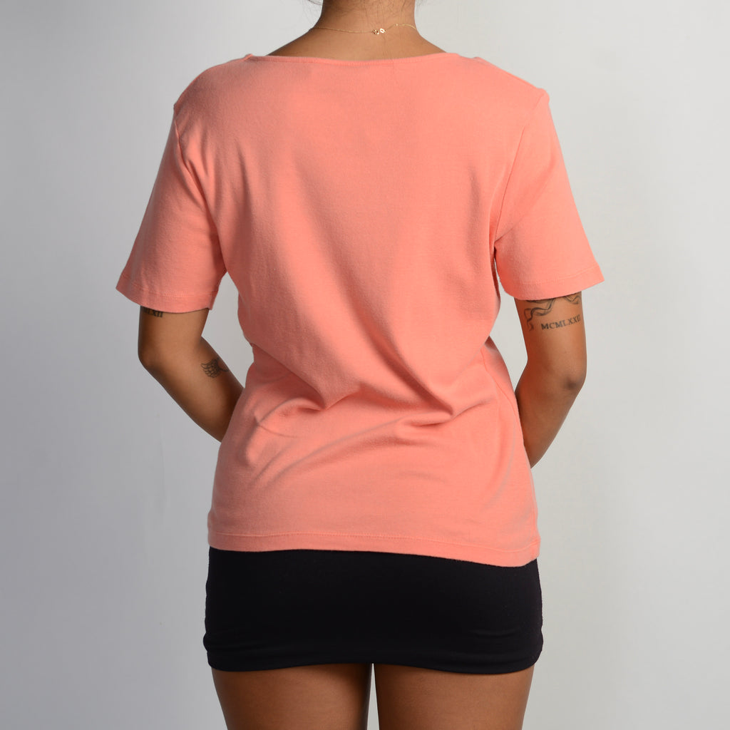 PEACH GRAPHIC TEE