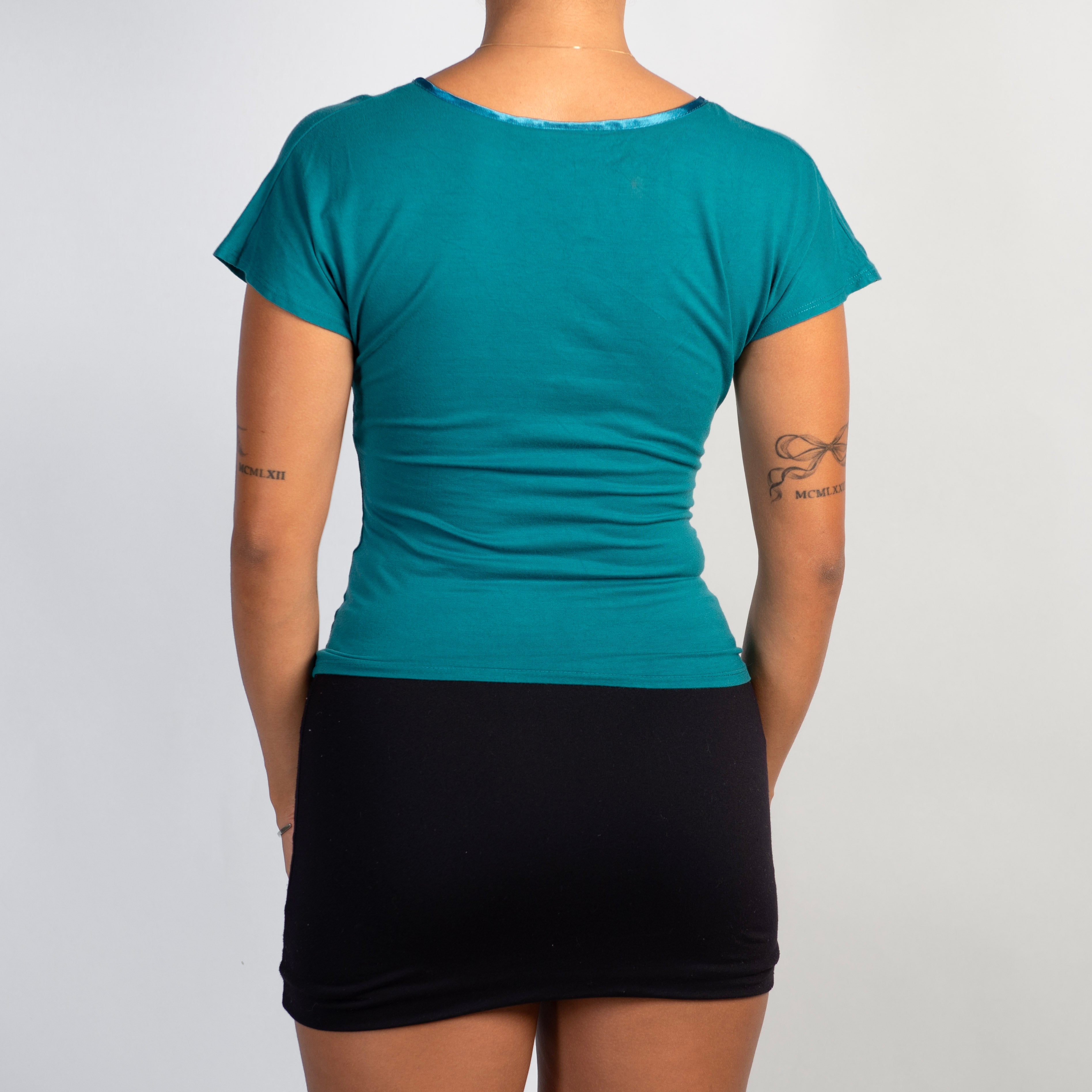 TURQOUISE STRETCH TOP