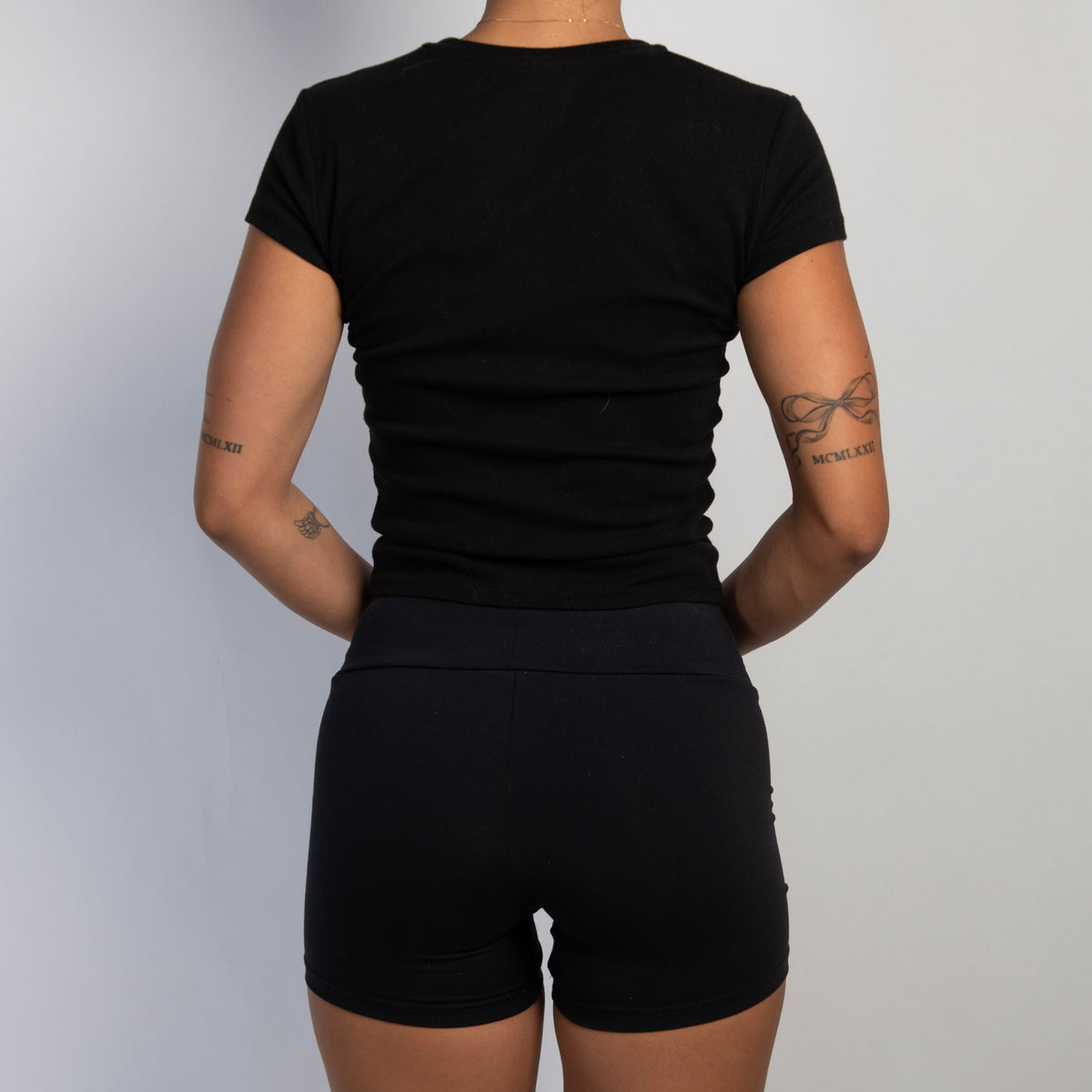 BLACK BIKE SHORTS