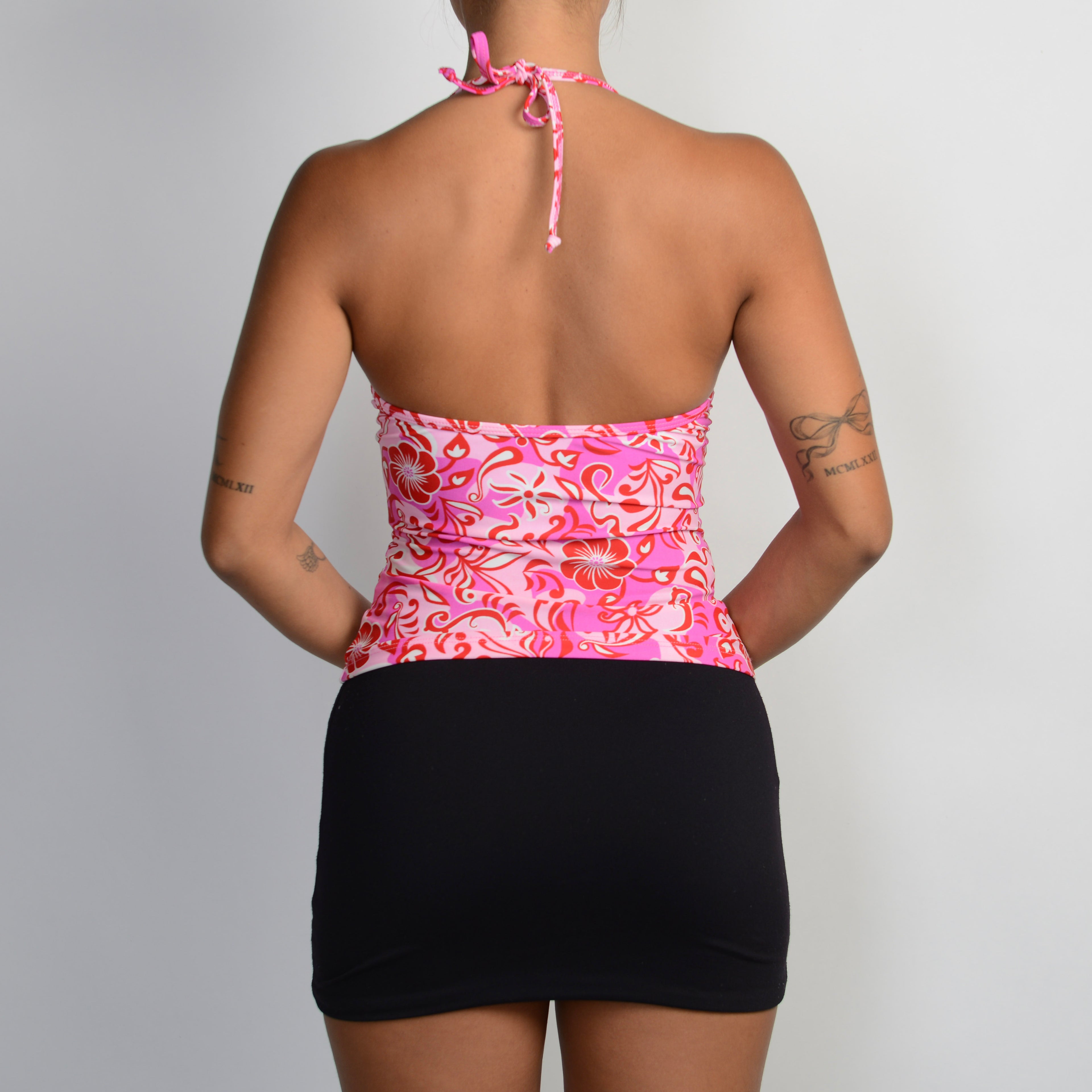 PINK UNDERWIRE TANKINI TOP